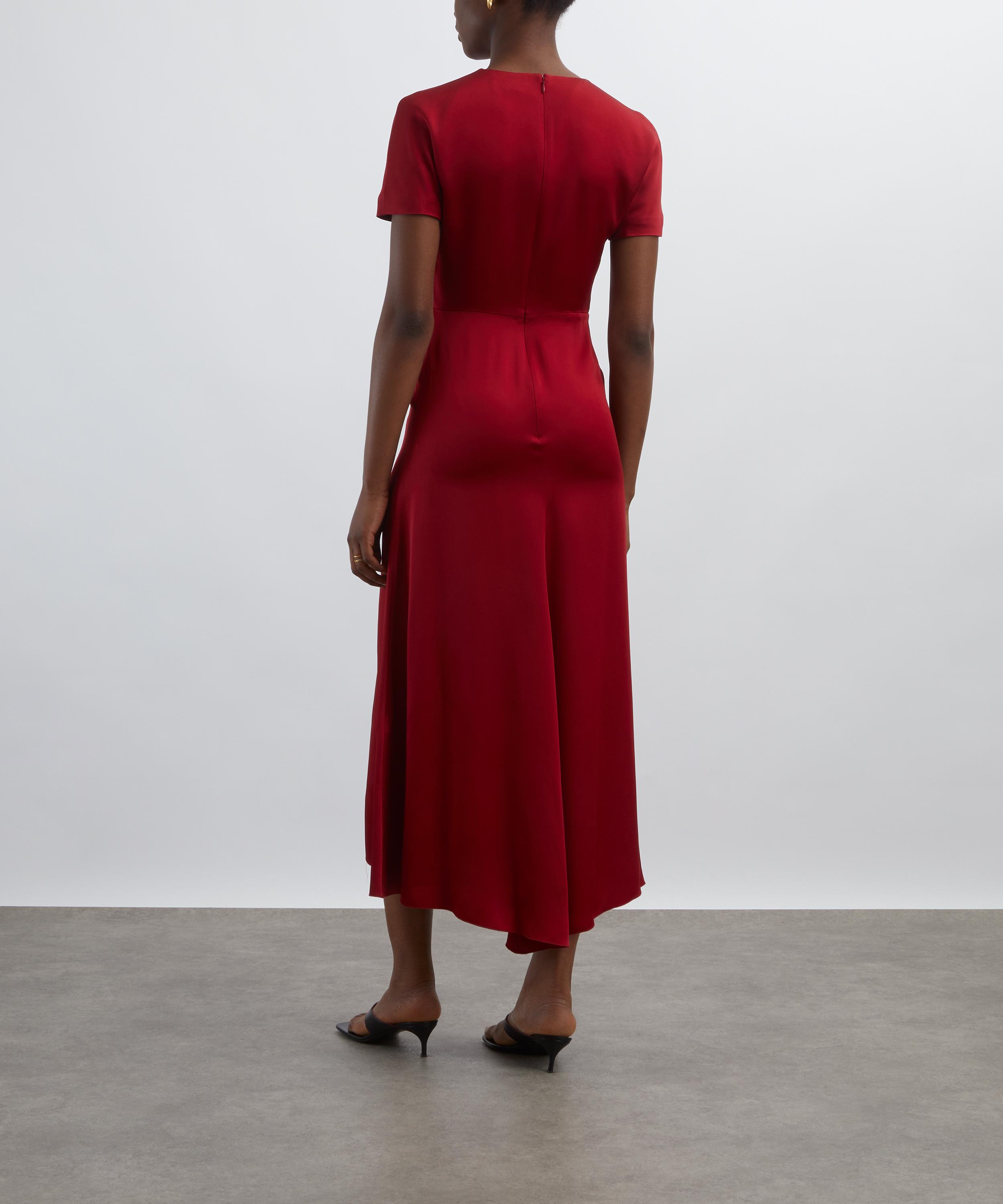 Victoria Beckham - Rose Gathered Detail T-Shirt Midi Dress  image number 3