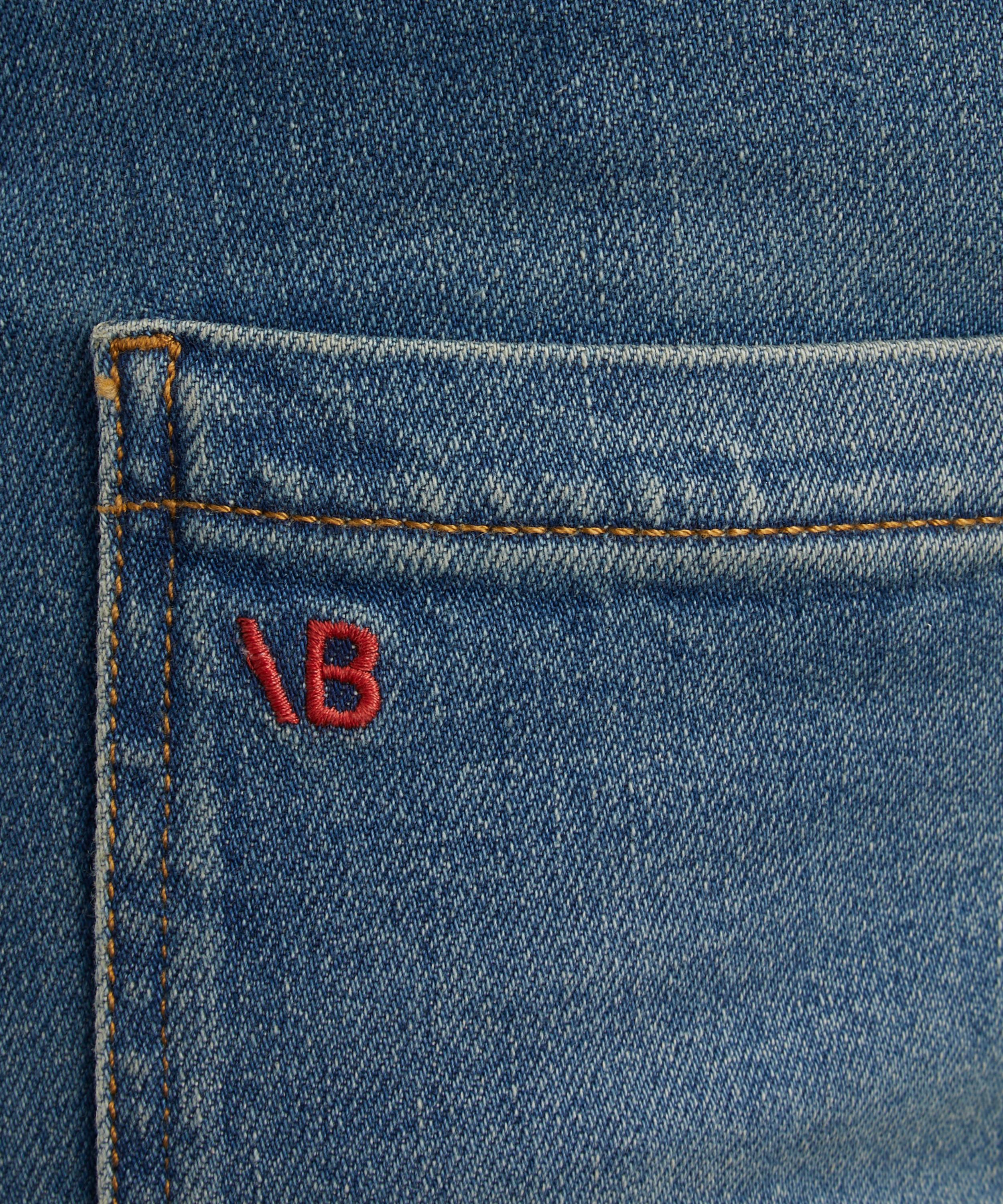 Victoria Beckham - Alina High Waisted Jeans in Washed Blue image number 4