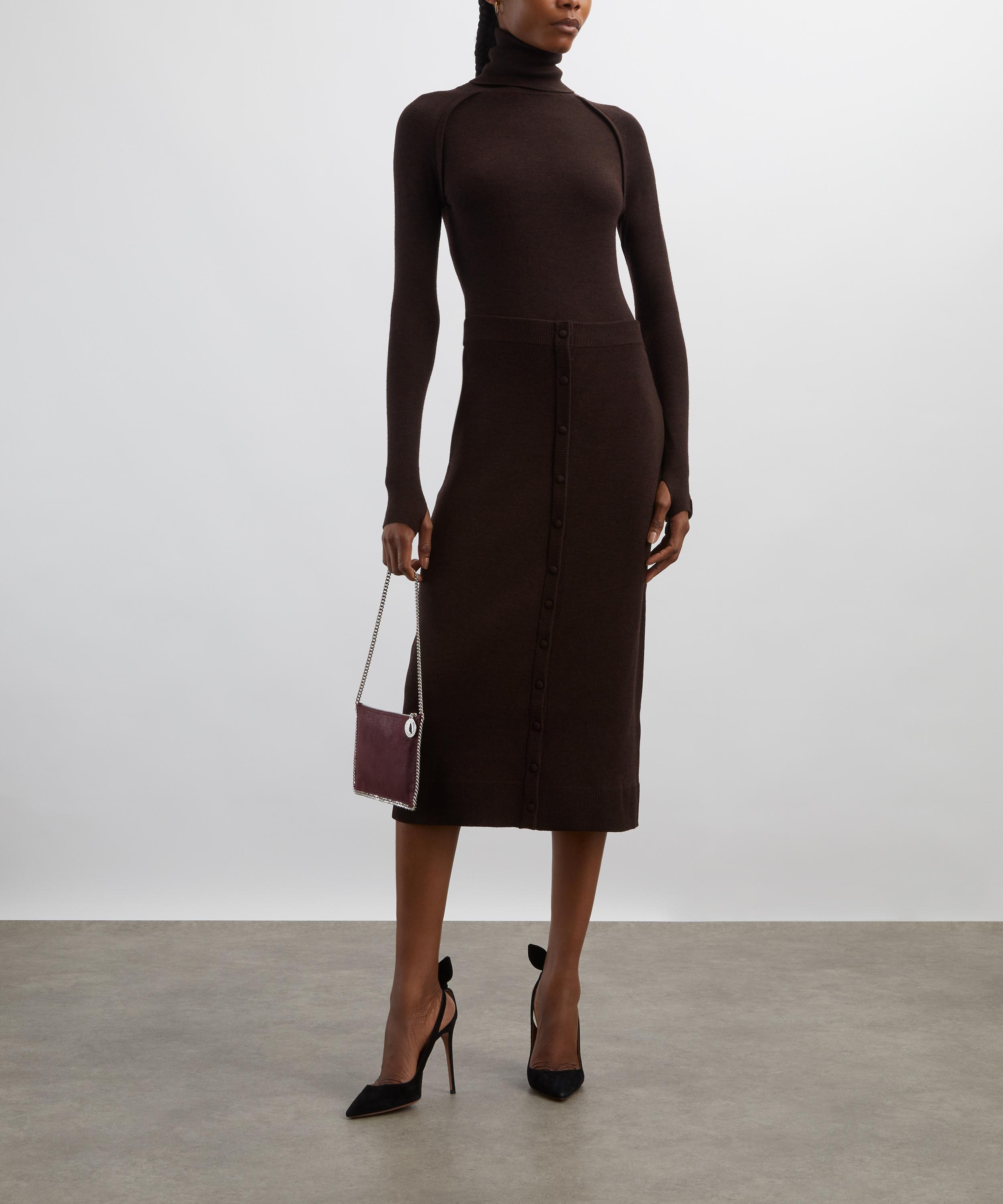 Victoria Beckham - Dark Chocolate High-Neck Top image number 1