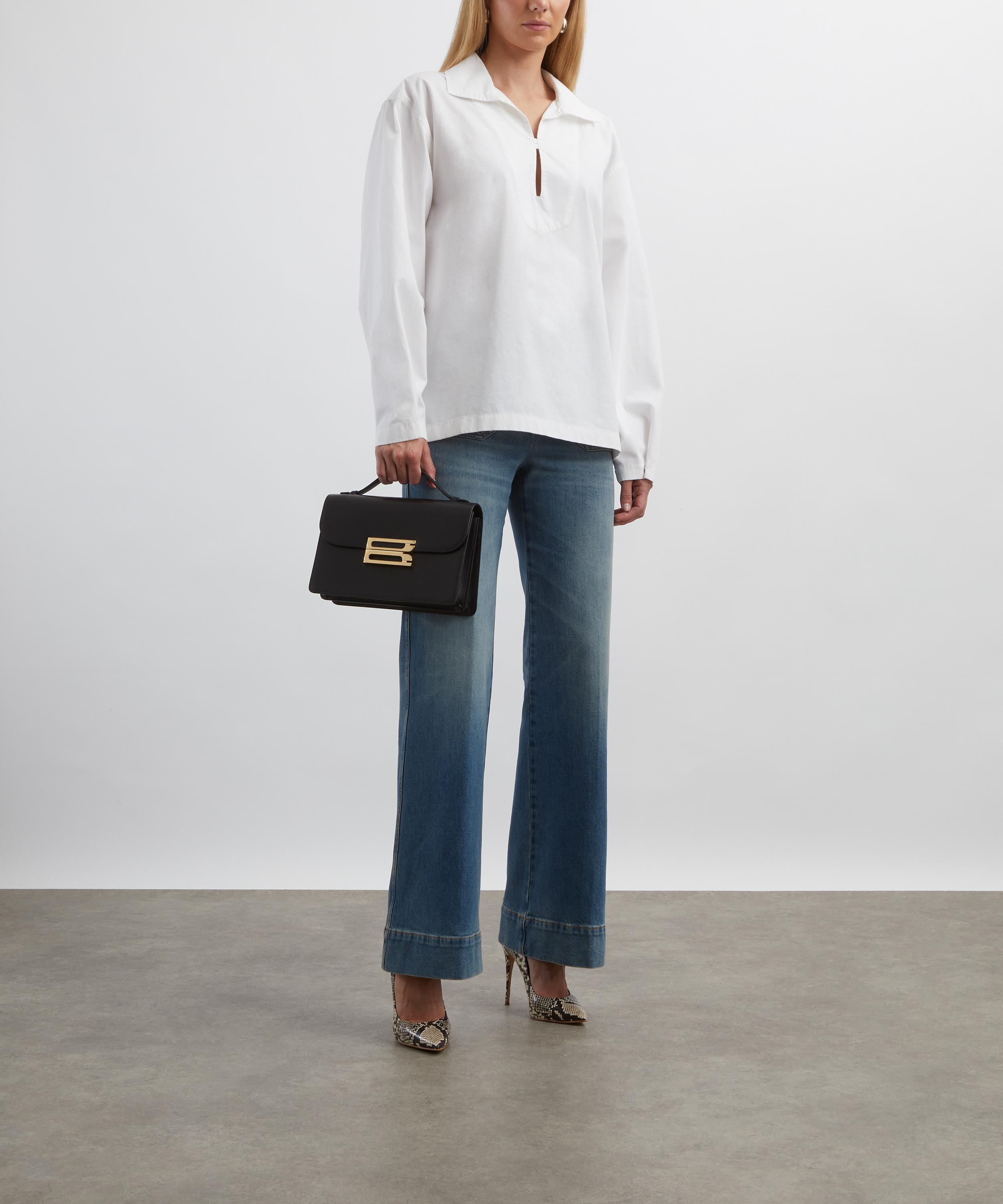 Victoria Beckham - Tab Detail Denim Top image number 1