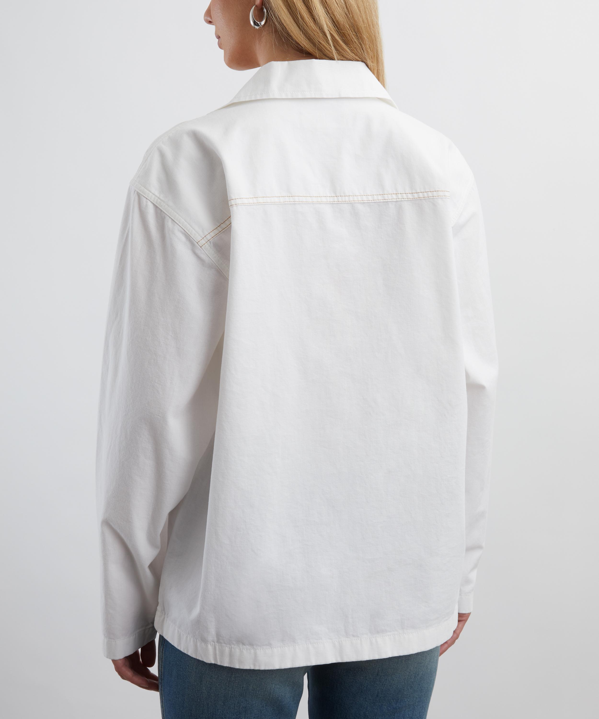 Victoria Beckham - Tab Detail Denim Top image number 3