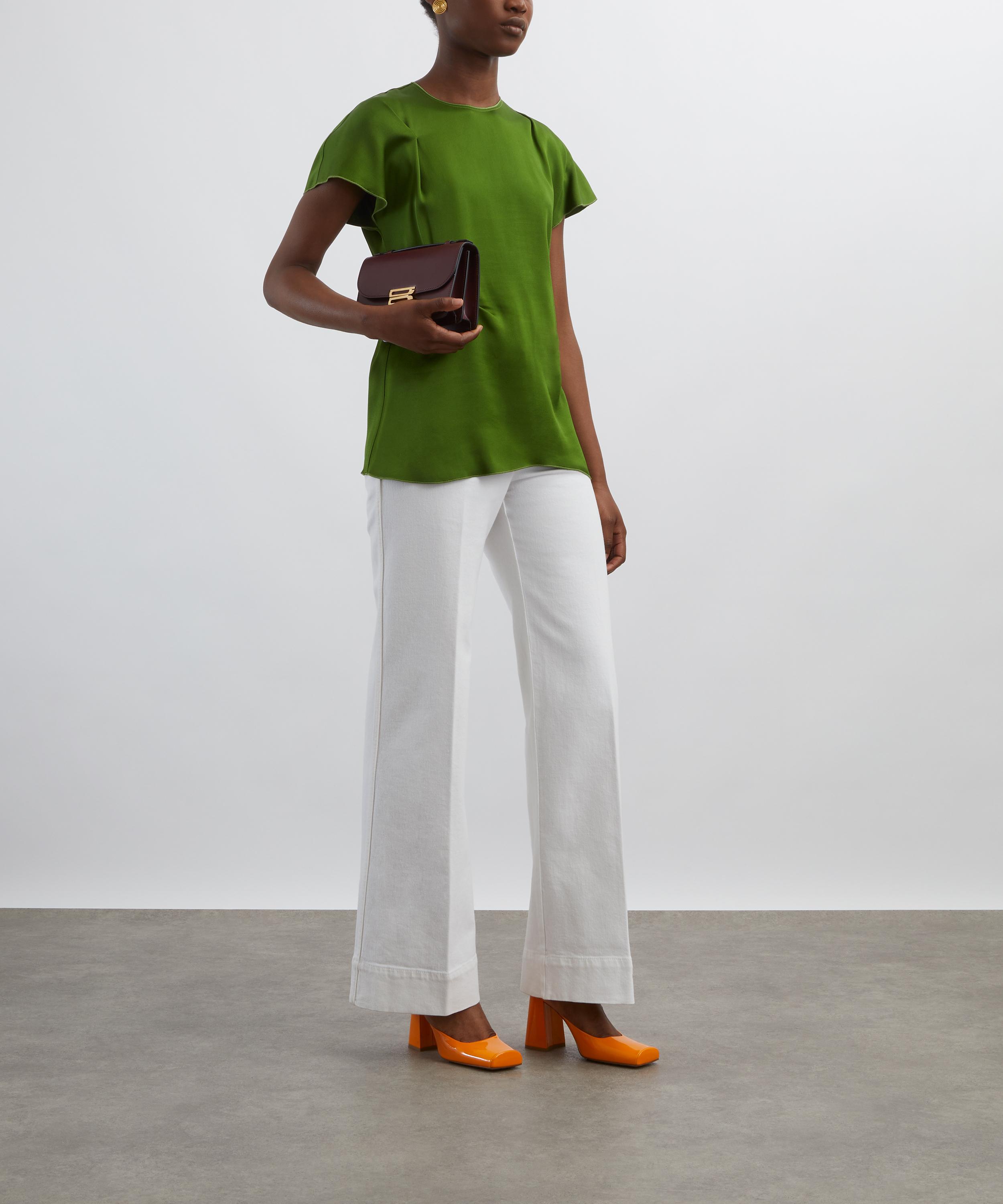 Victoria Beckham - Alina High Waist Jeans in Washed White image number 1