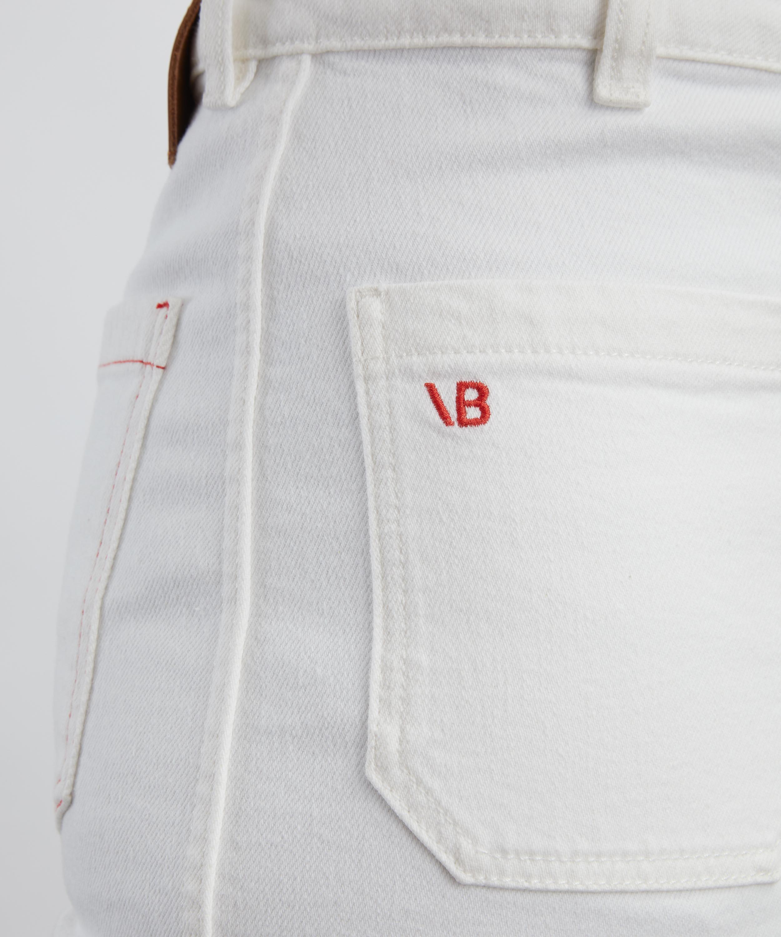 Victoria Beckham - Alina High Waist Jeans in Washed White image number 4