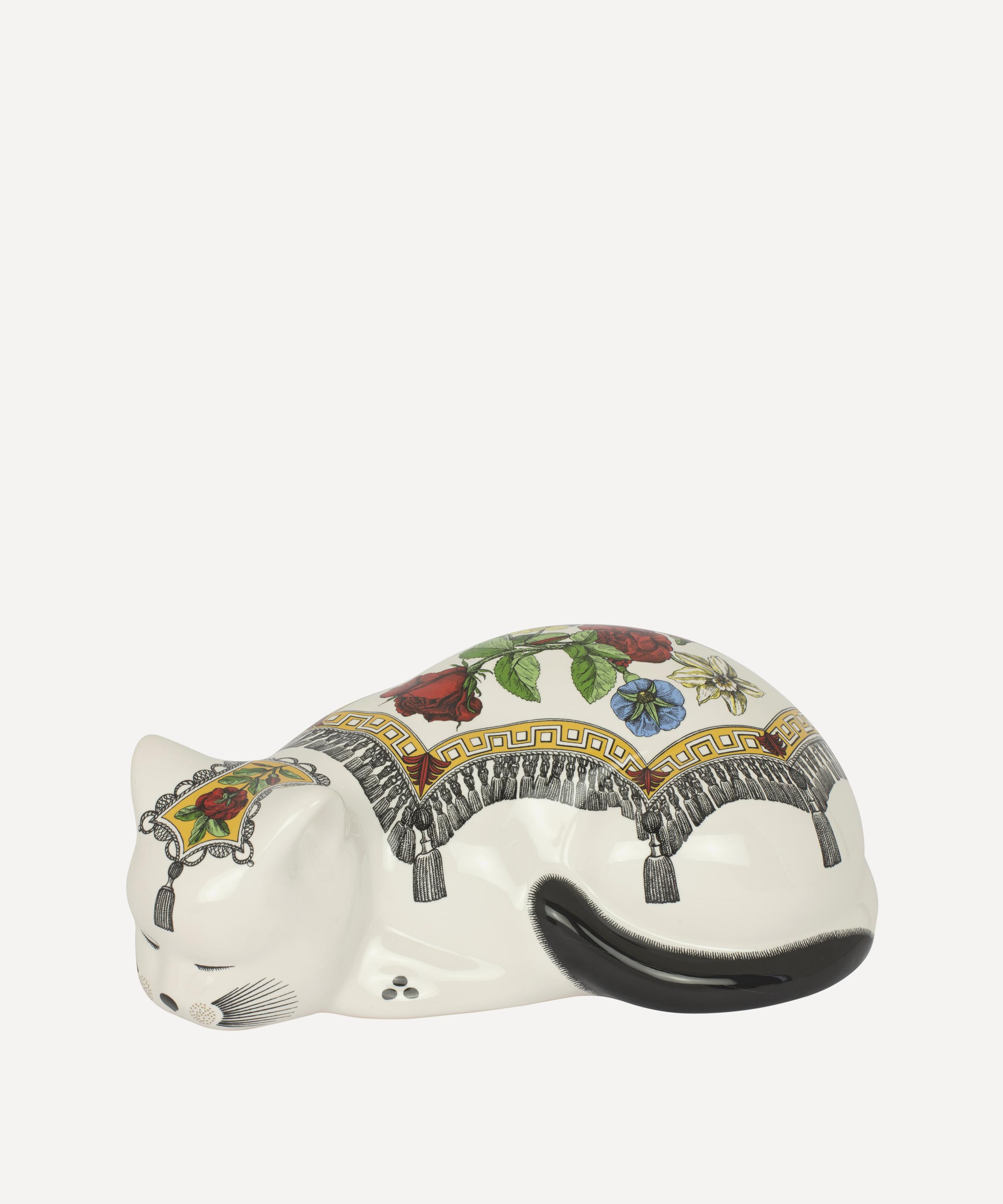 Fornasetti - Cat Mantellato su Bianco