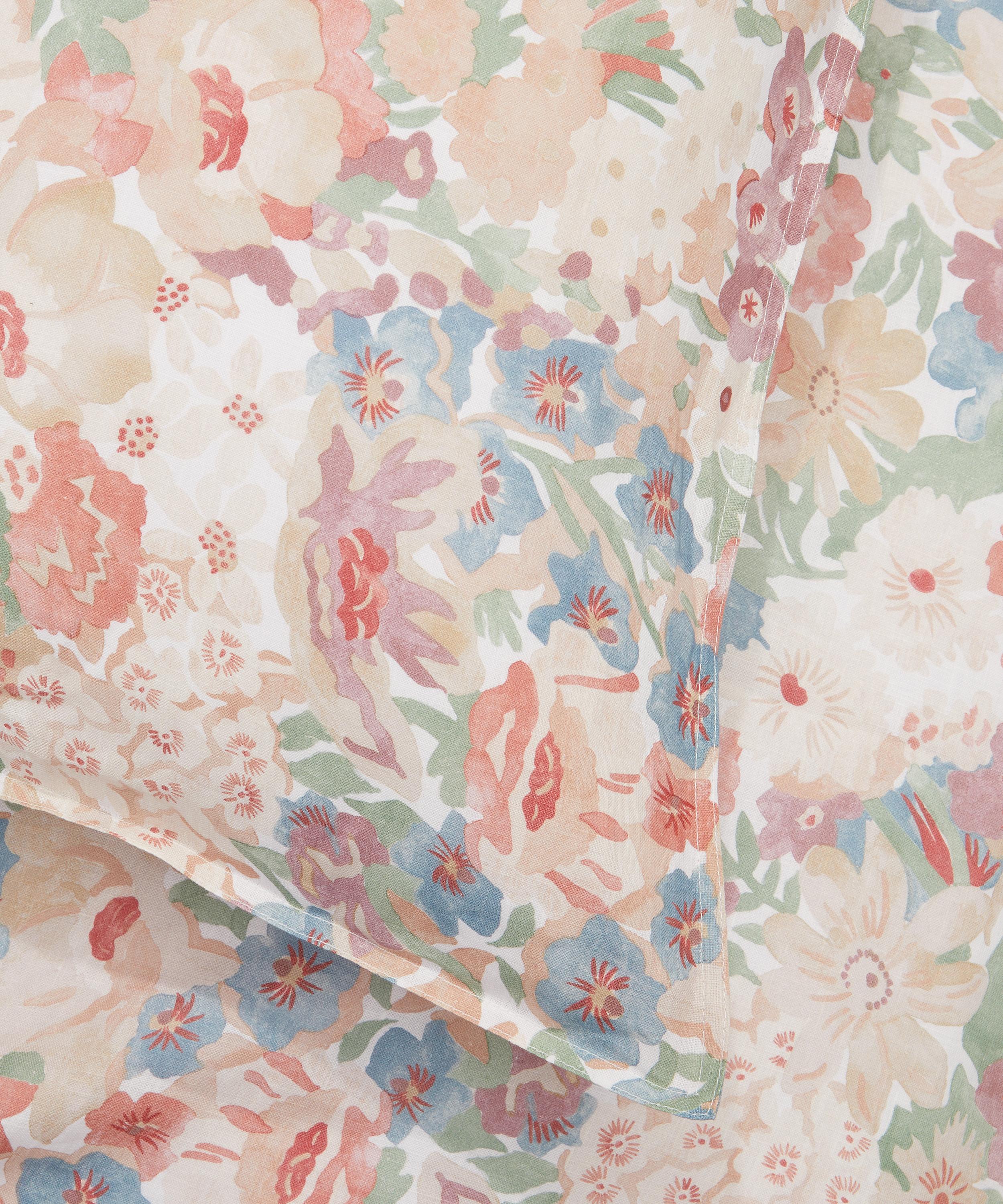 Liberty - Watercolour Thorpe Linen Super King Duvet Cover Set image number 1