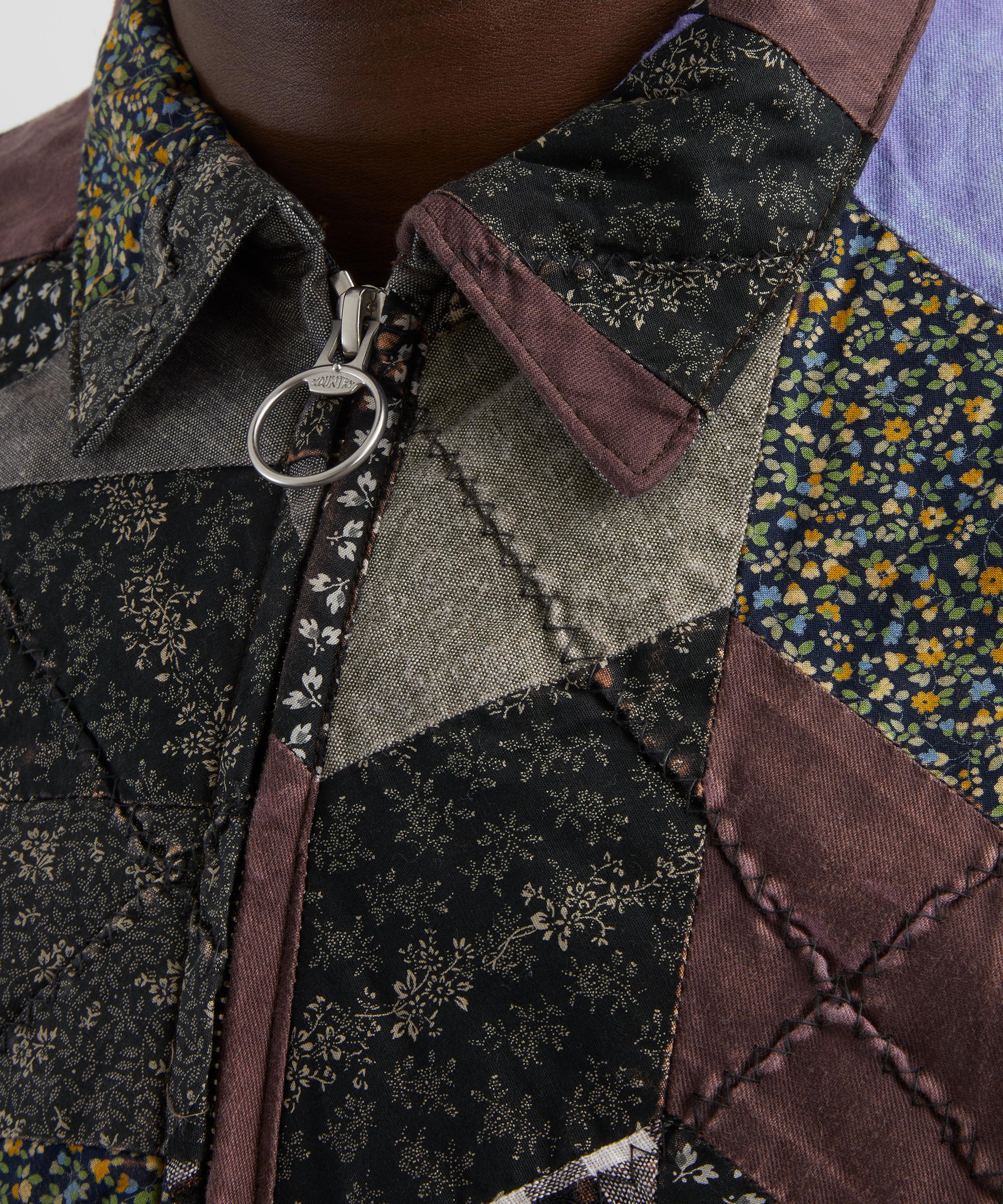 Kapital - Yabane Quilt Patchwork Drizzler Parka image number 4
