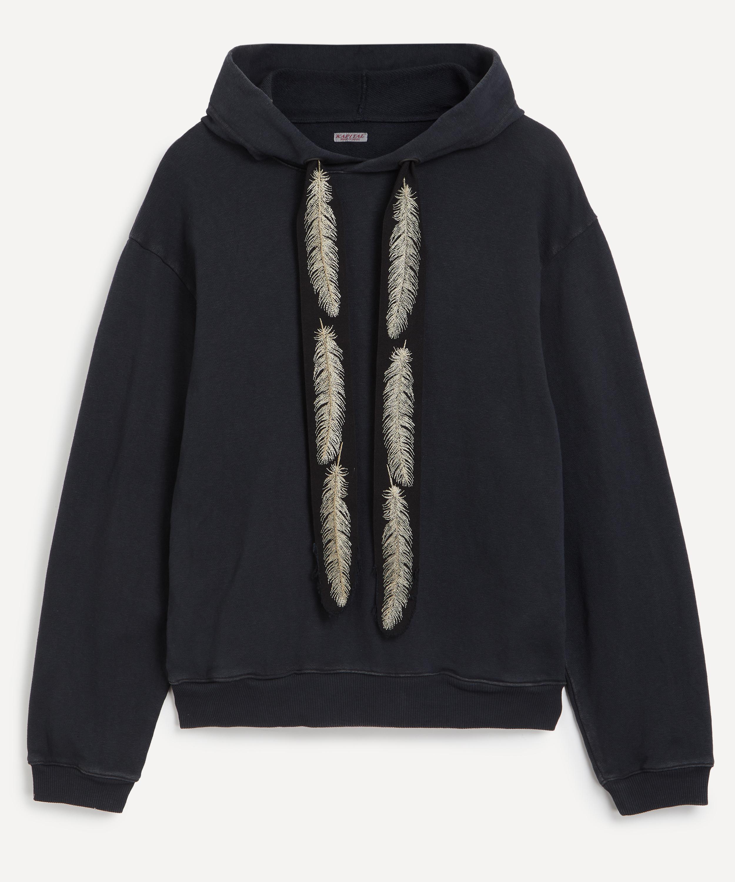Kapital - Knit Feather Cord Hoodie image number 0