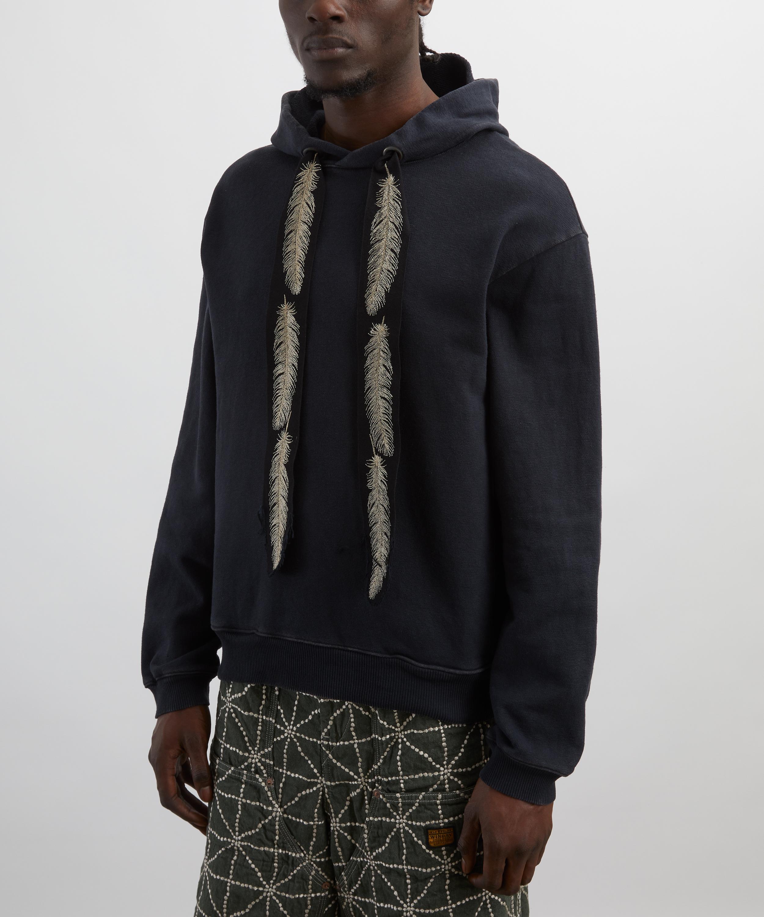 Kapital - Knit Feather Cord Hoodie image number 2