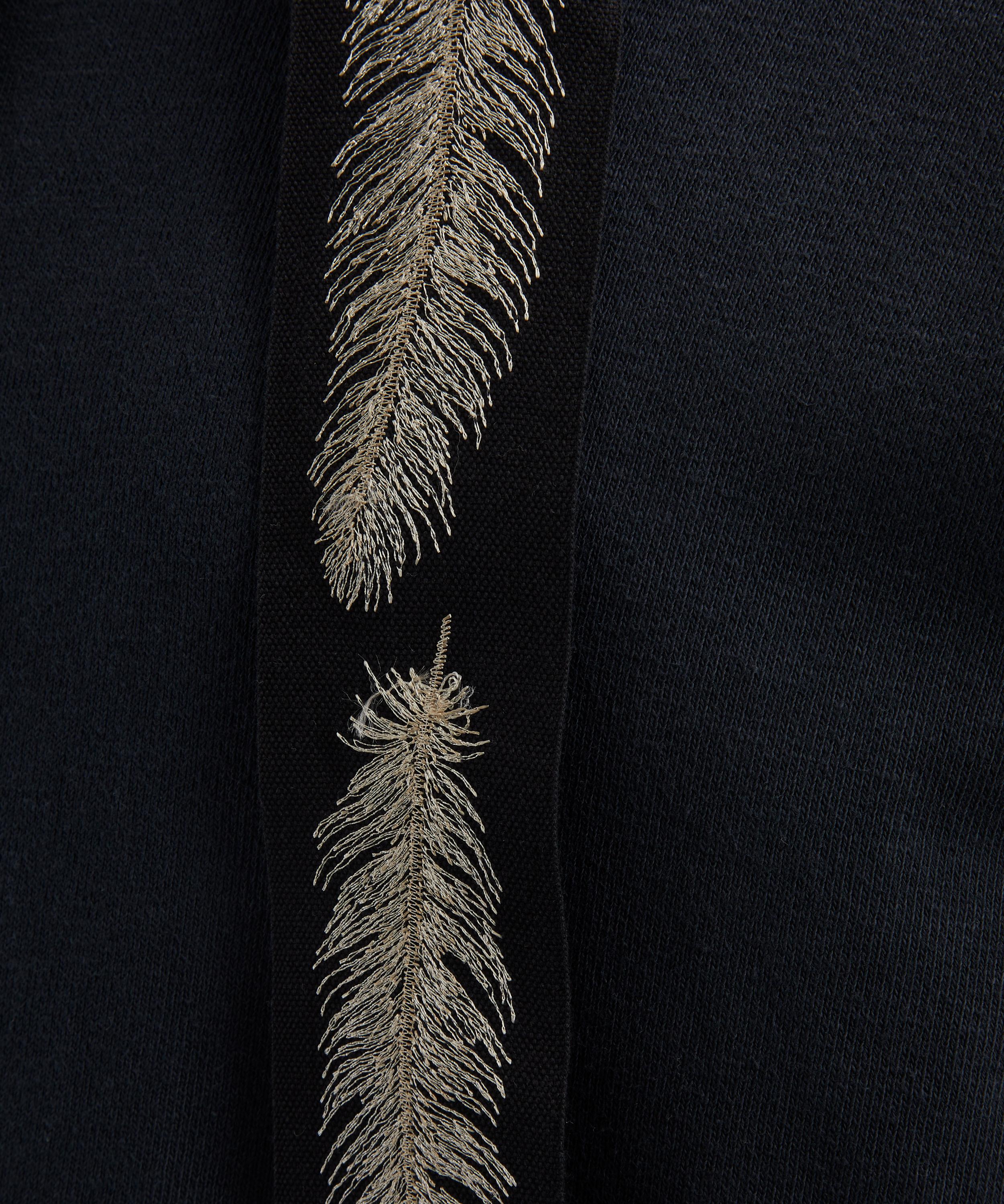 Kapital - Knit Feather Cord Hoodie image number 4