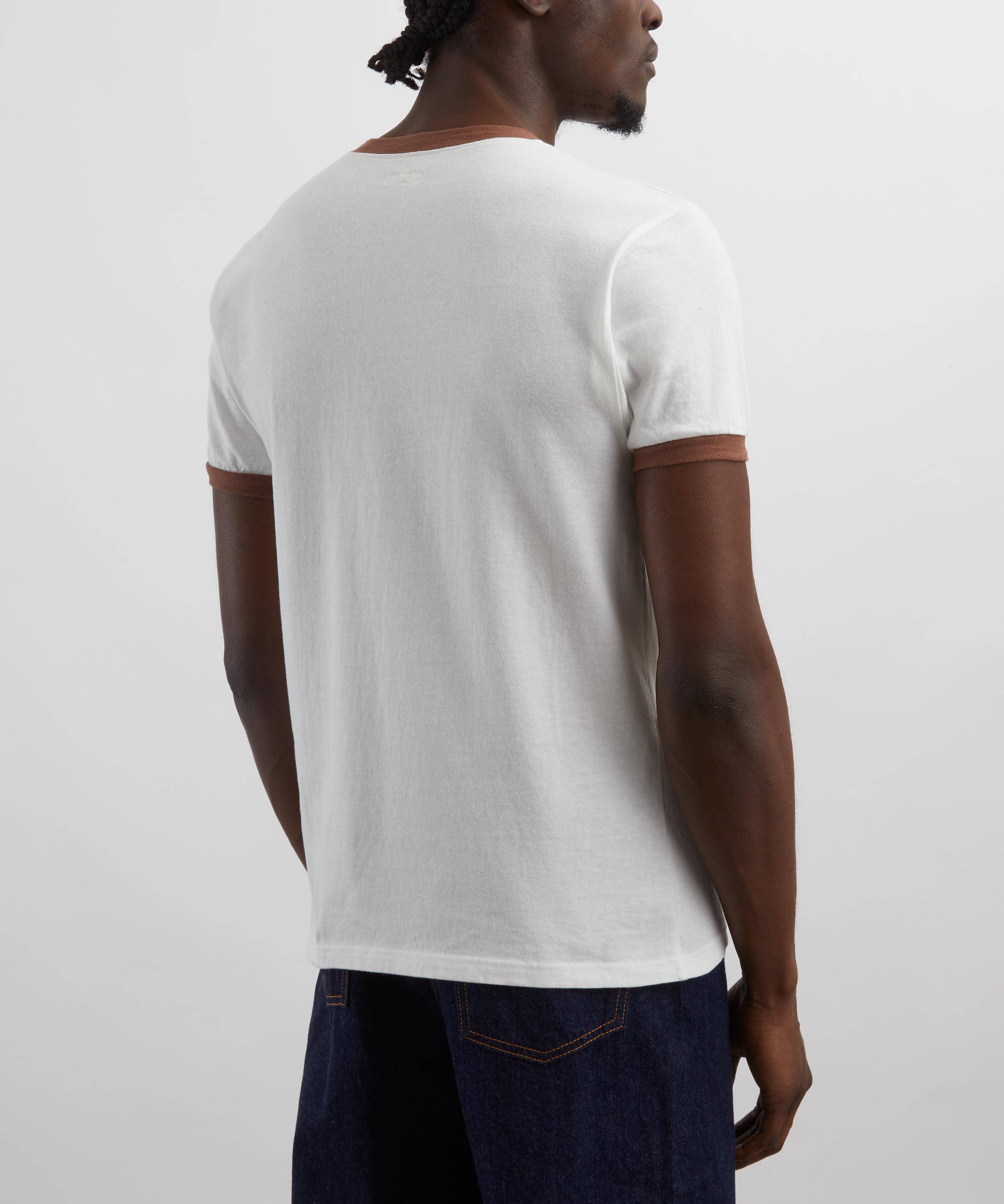 Kapital - Monkey Amigos V-Neck Ringer T-Shirt image number 3