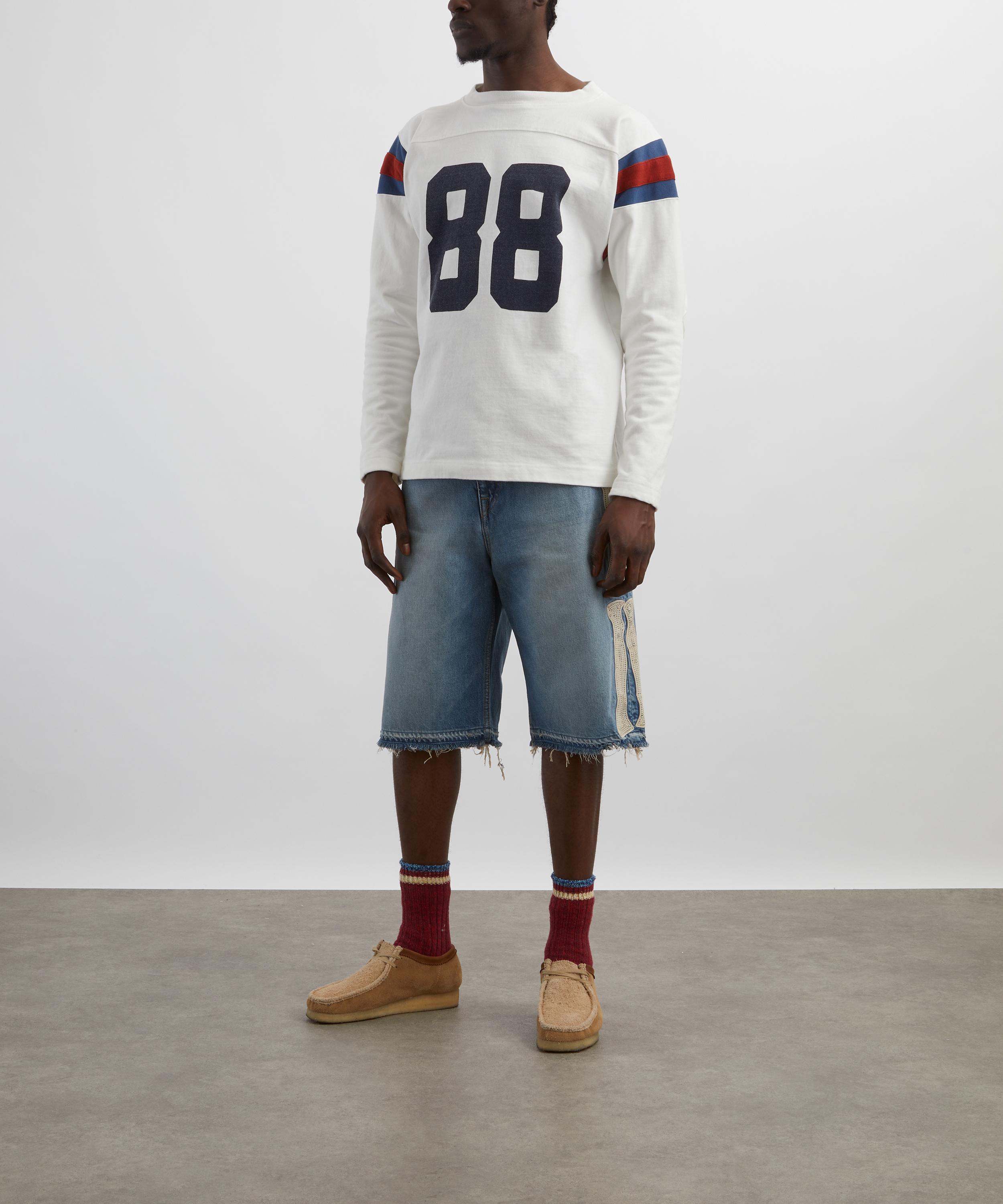 Kapital - Elbow-Rip Football Long-Sleeve T-Shirt image number 1