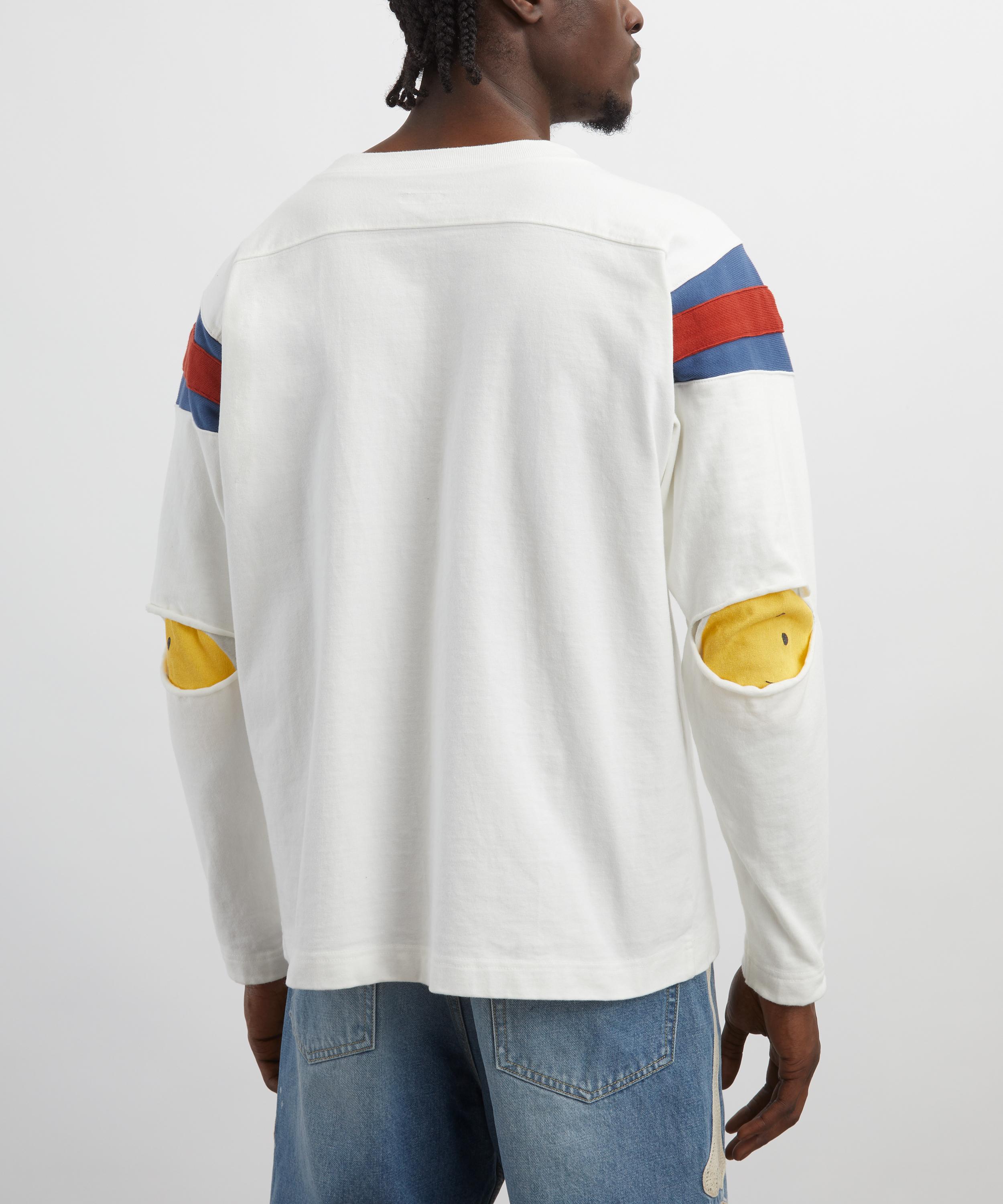 Kapital - Elbow-Rip Football Long-Sleeve T-Shirt image number 3