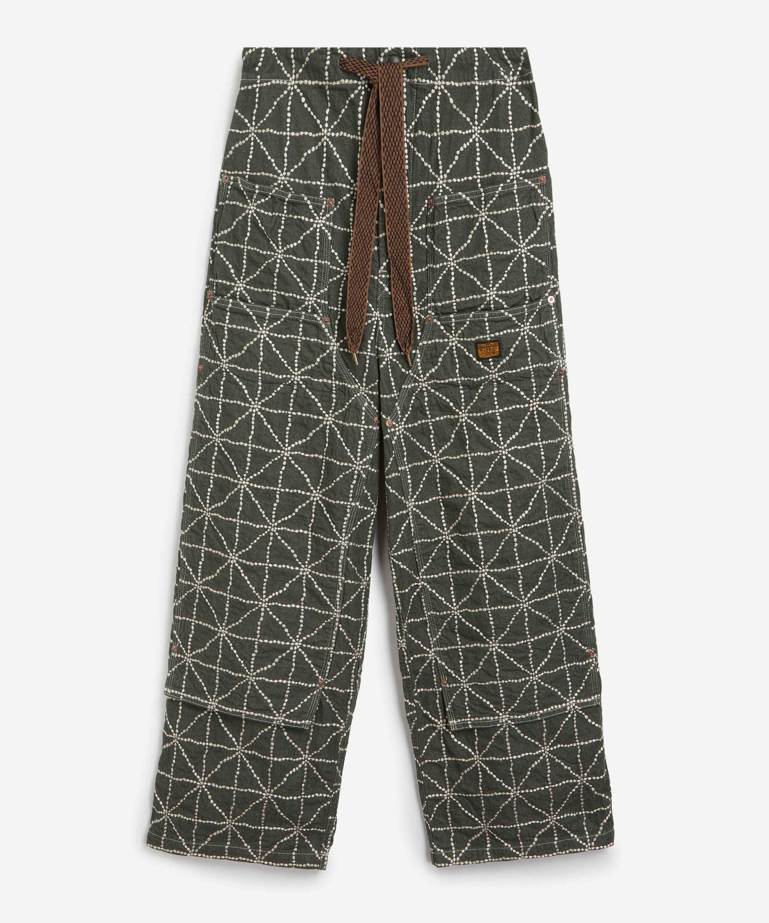 Kapital - Colour Denim Fold Dojo W-Knee Easy Baggy Pants image number 0