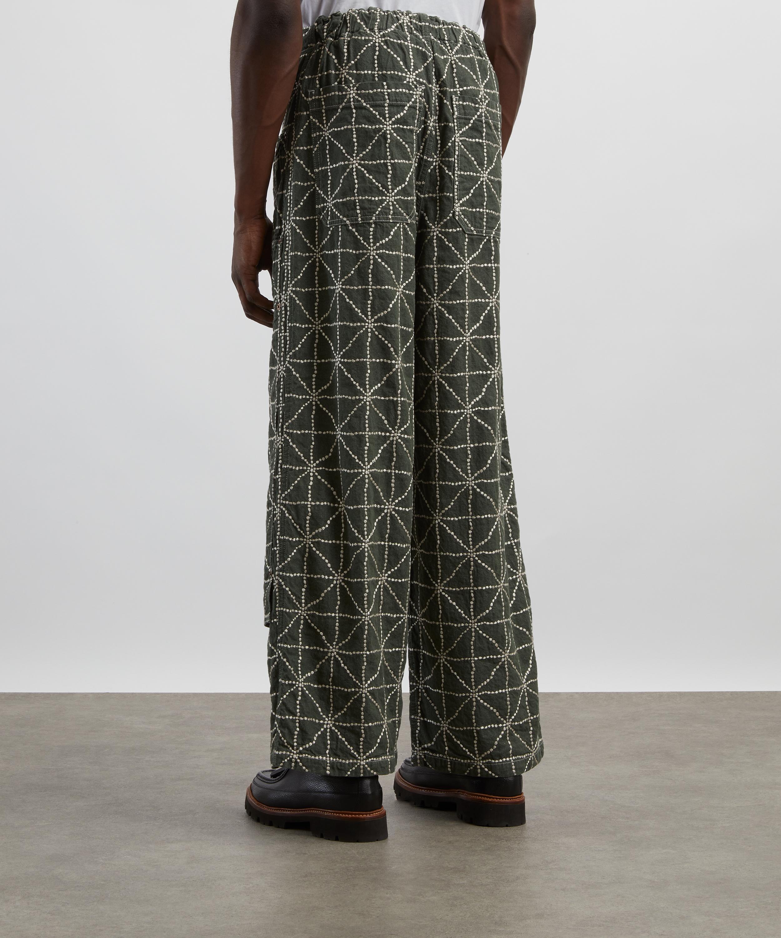 Kapital - Colour Denim Fold Dojo W-Knee Easy Baggy Pants image number 3