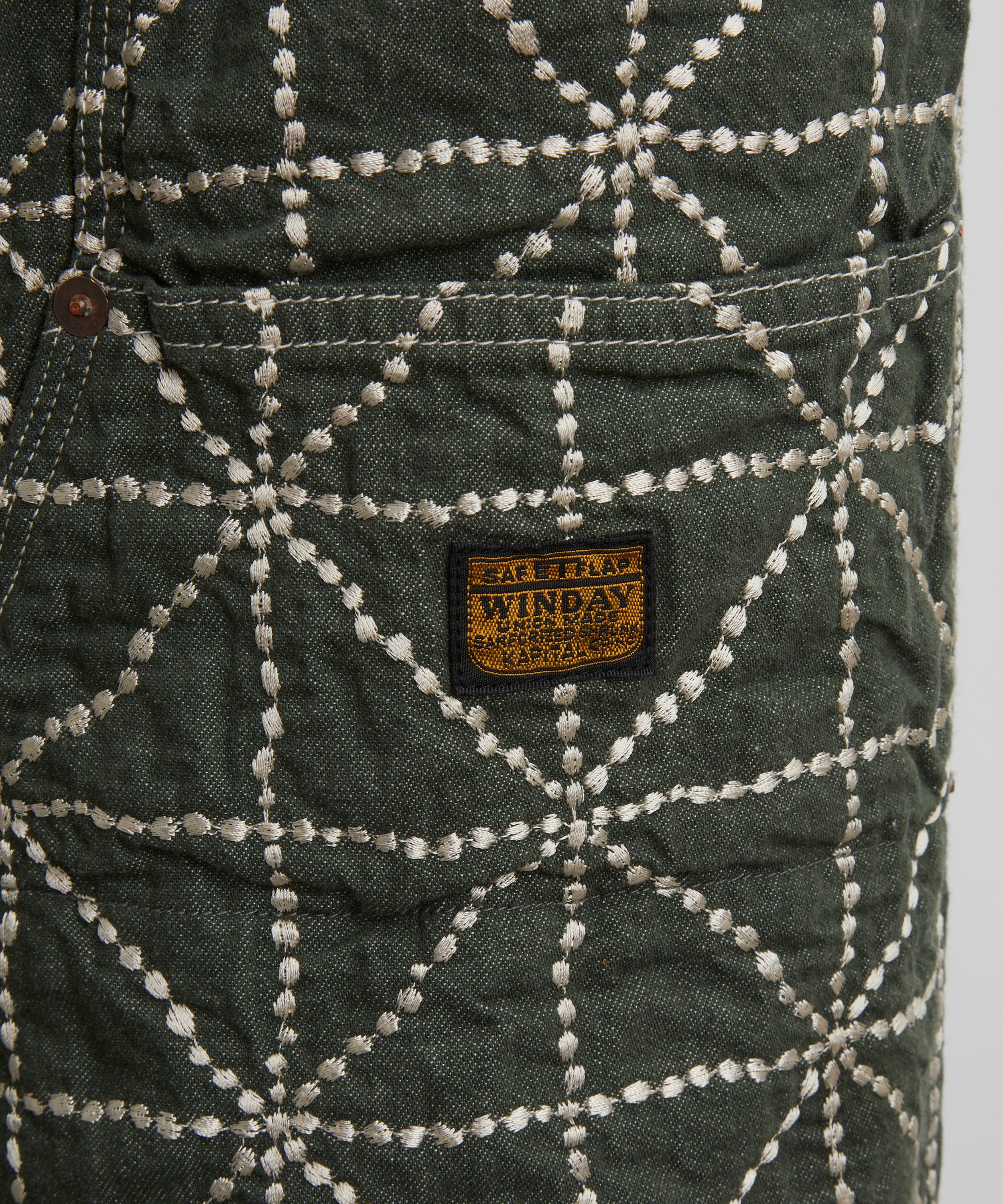 Kapital - Colour Denim Fold Dojo W-Knee Easy Baggy Pants image number 4