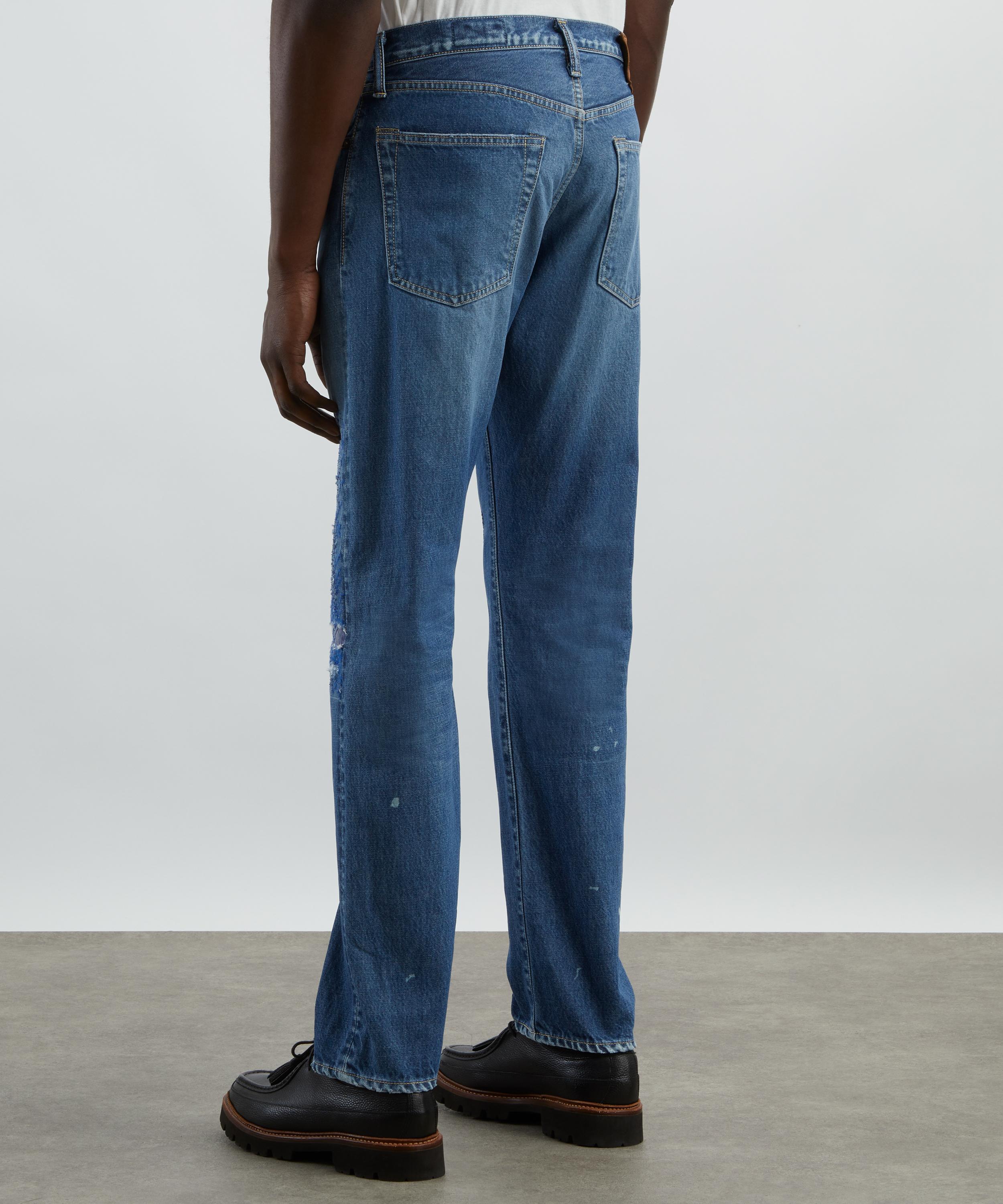 Kapital - Monkey CISCO Straight-Leg Distressed Embroidered Jeans image number 3