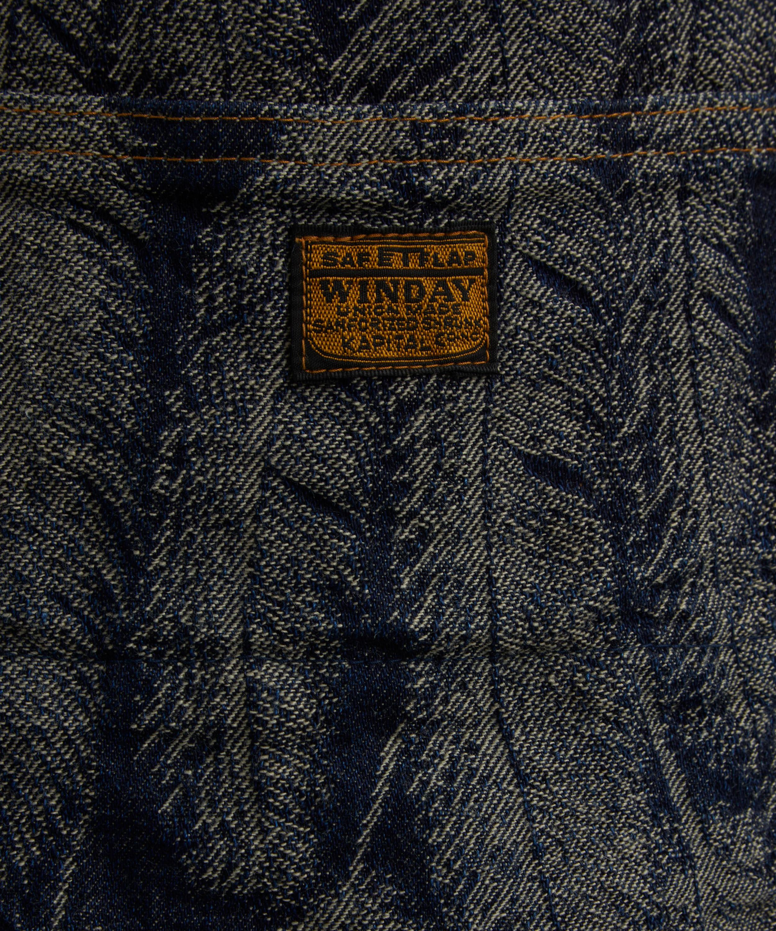 Kapital - Magpie Denim Double Knee Easy Shorts image number 4