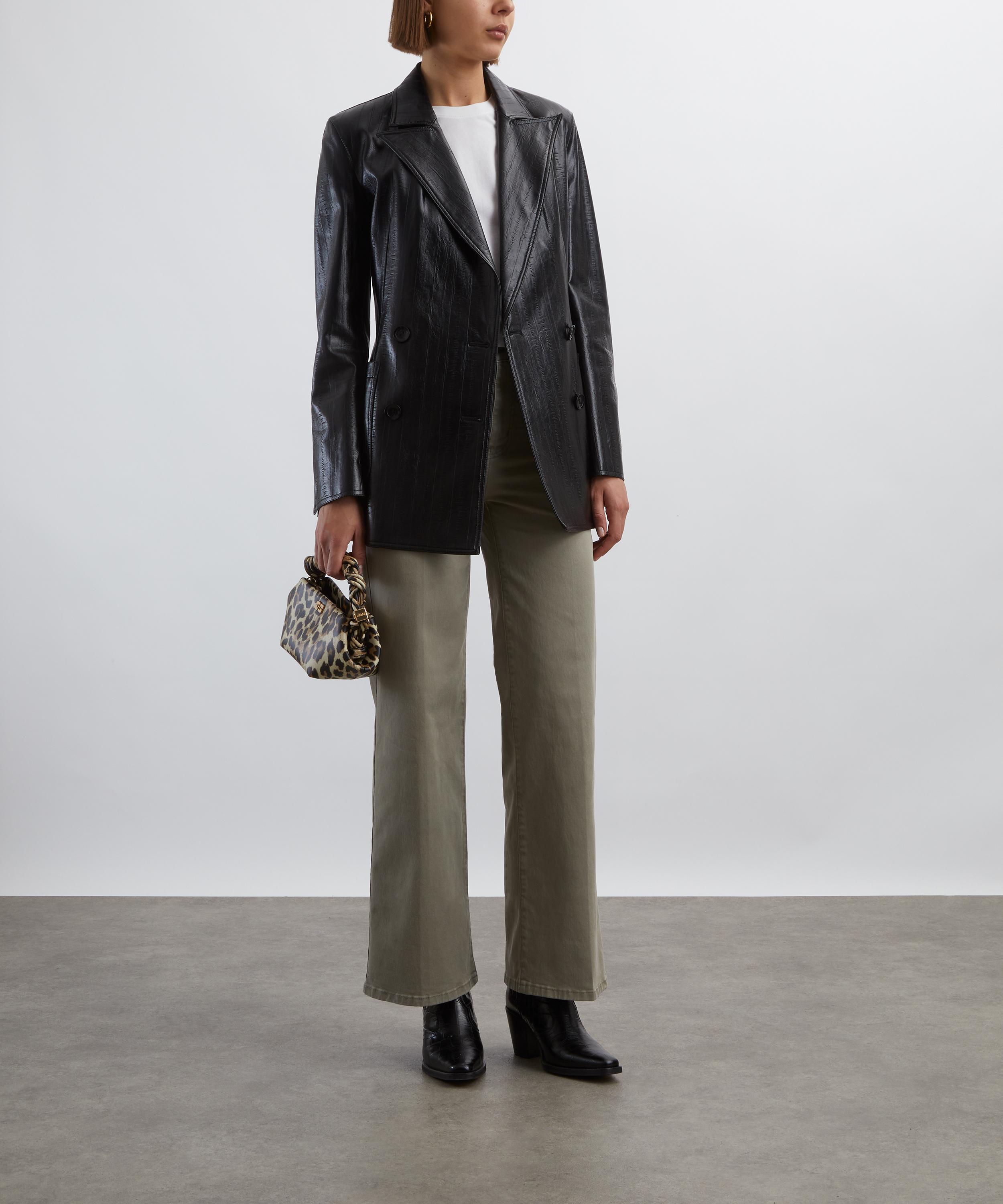 Frame - Le Slim Palazzo Modernist Pocket Jeans in Thyme image number 1