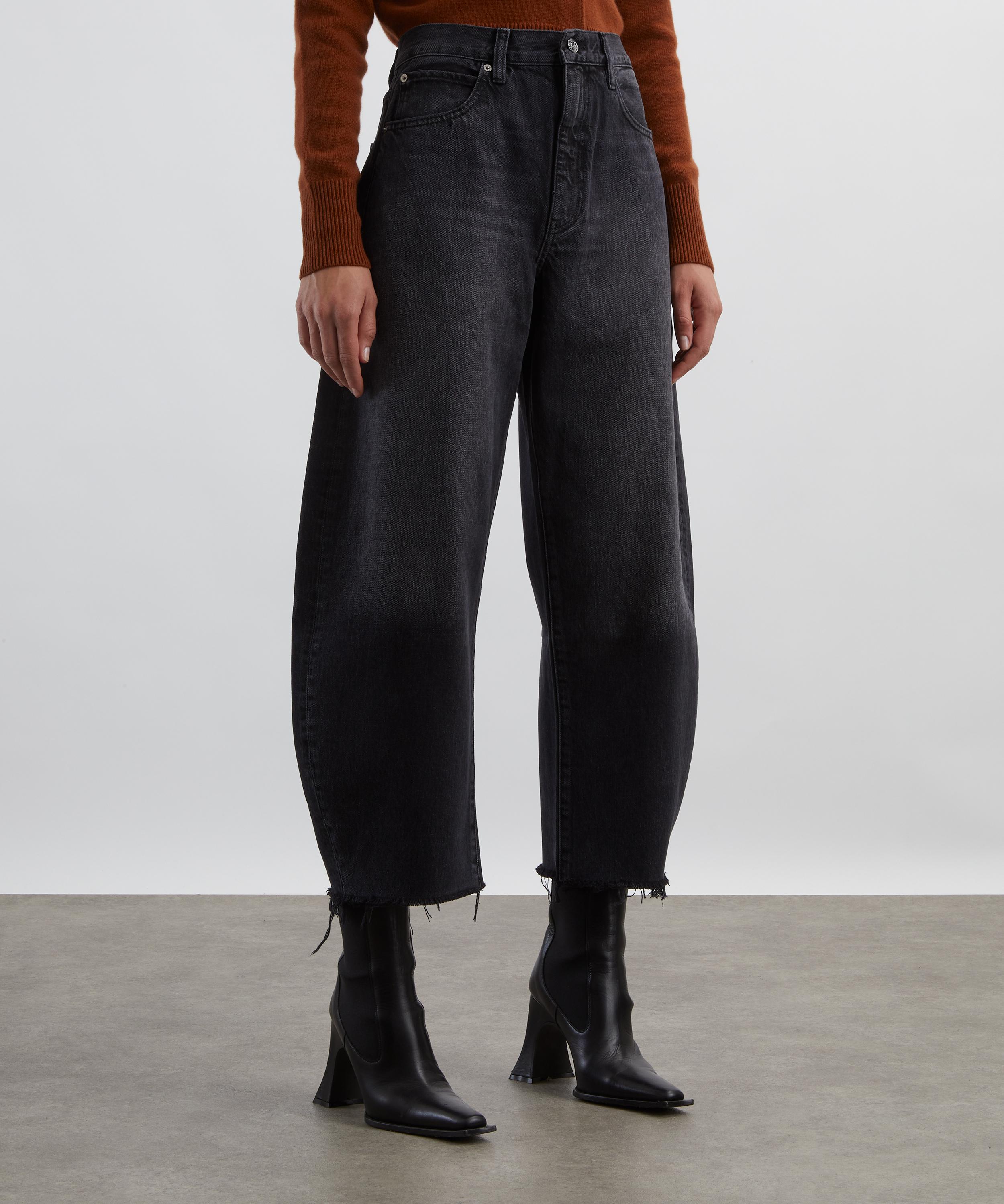 Frame - The Bubble Crop Jeans in Limitless Raw Fray image number 2
