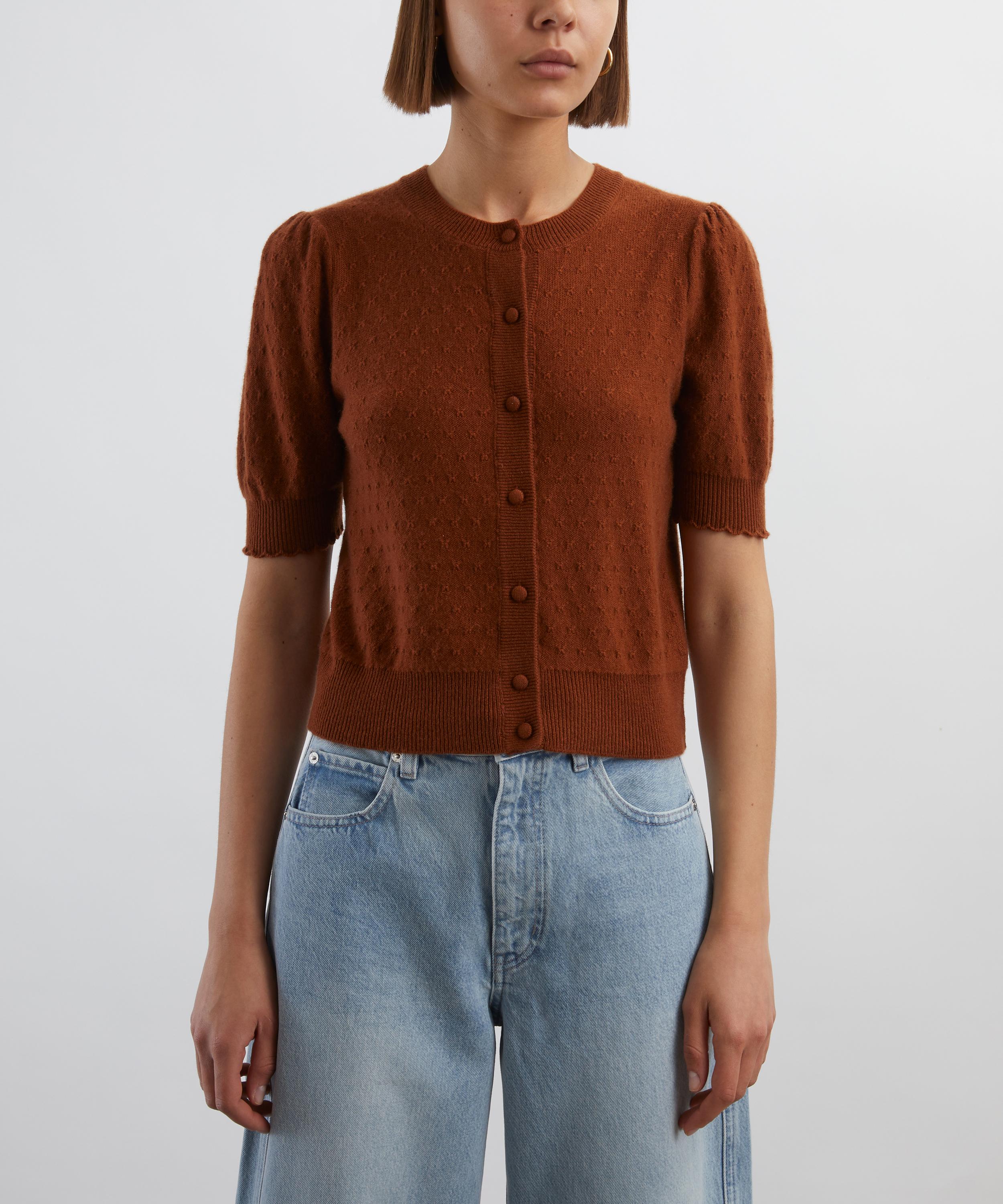 Frame - The Cashmere Pointelle Cardigan image number 2