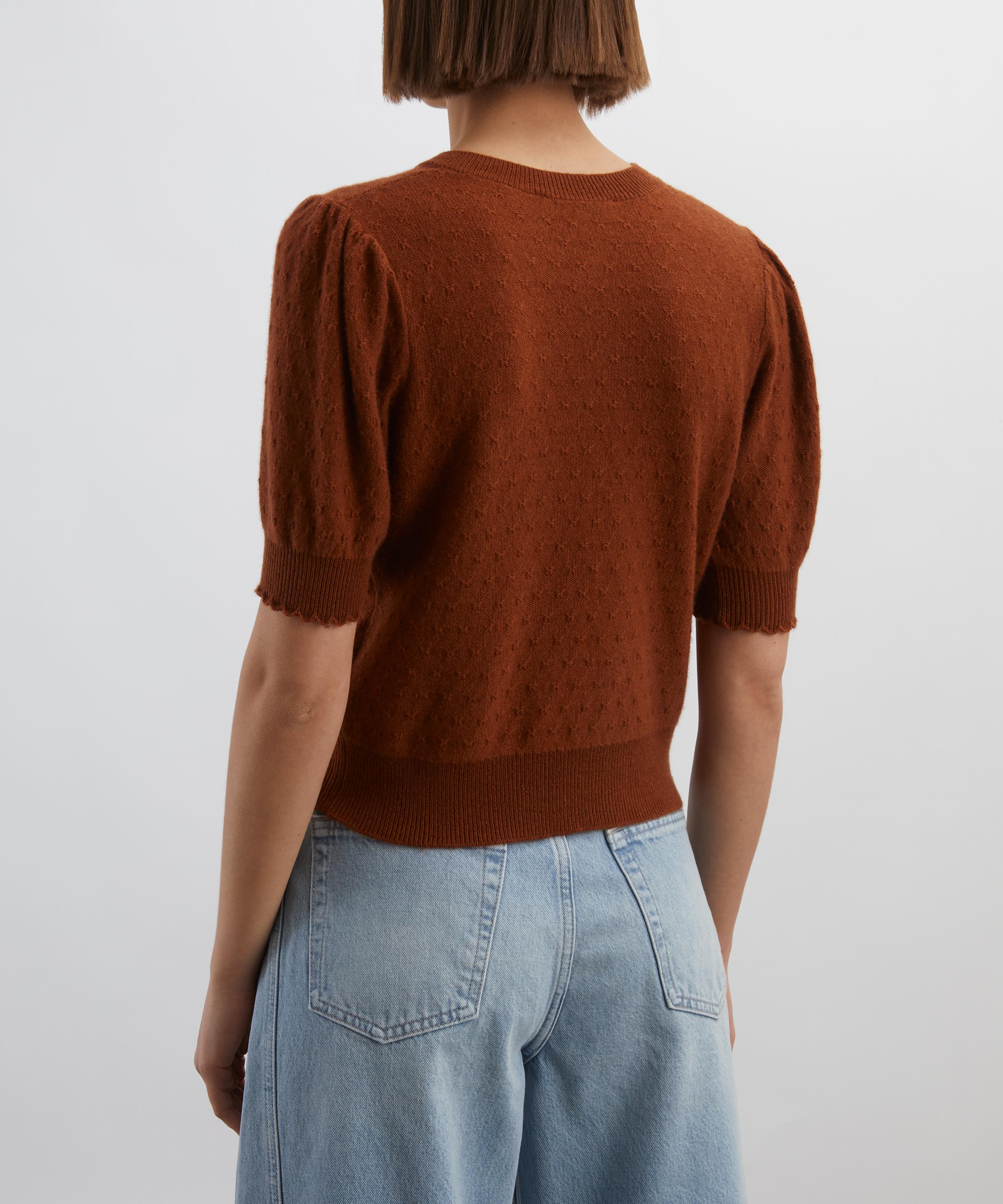 Frame - The Cashmere Pointelle Cardigan image number 3