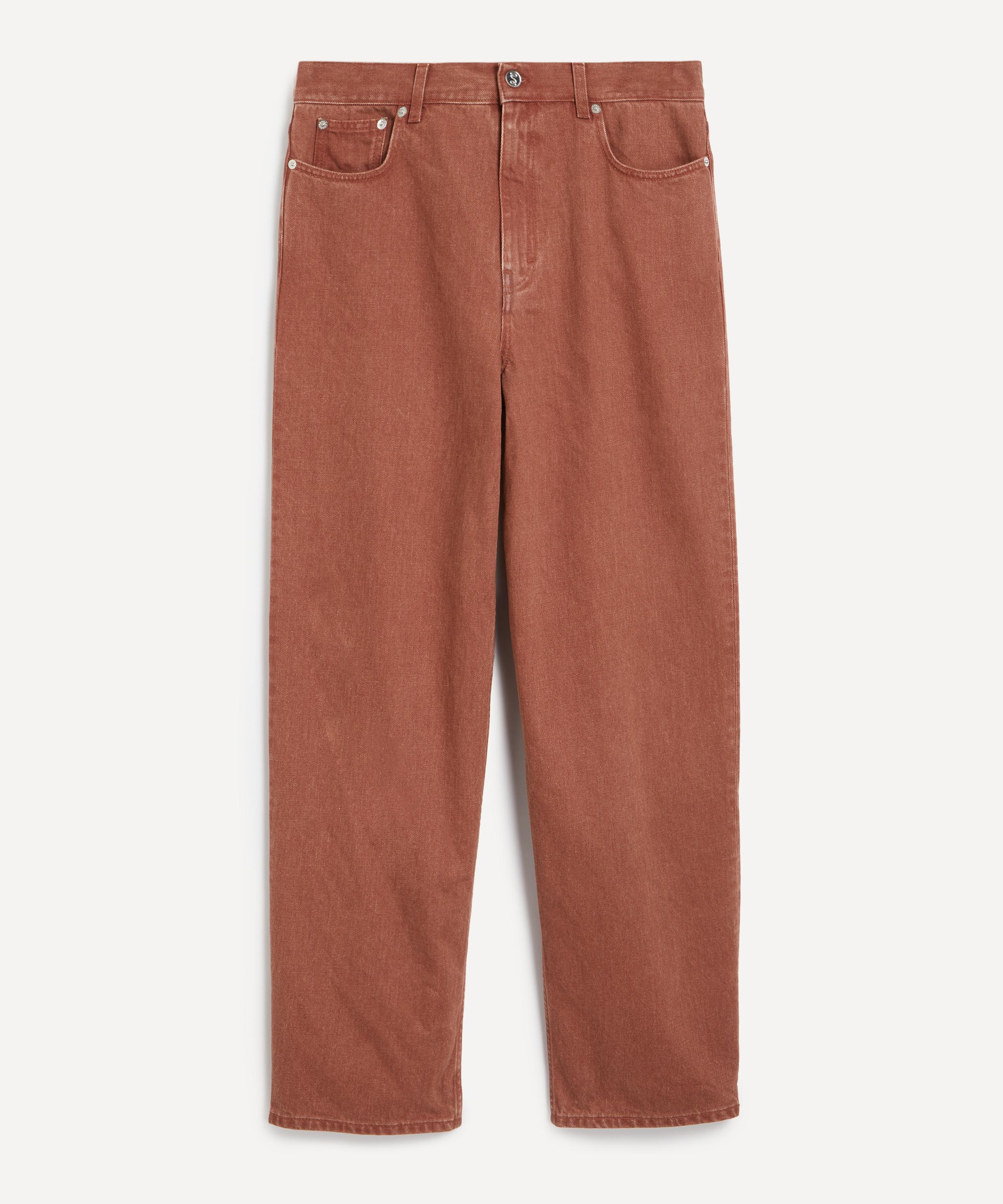 Séfr - Faded Red Wide Cut Jeans image number 0