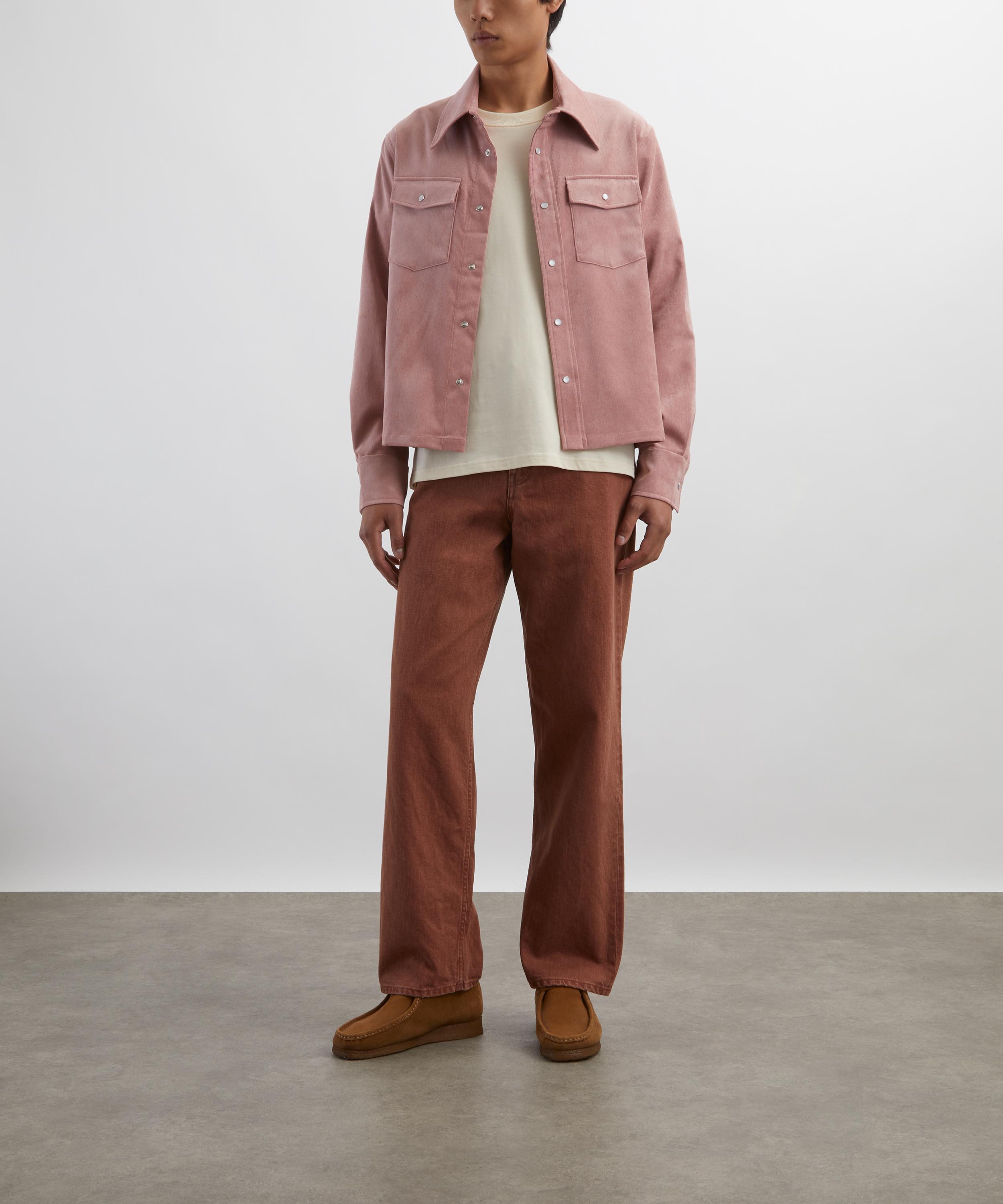 Séfr - Faded Red Wide Cut Jeans image number 1