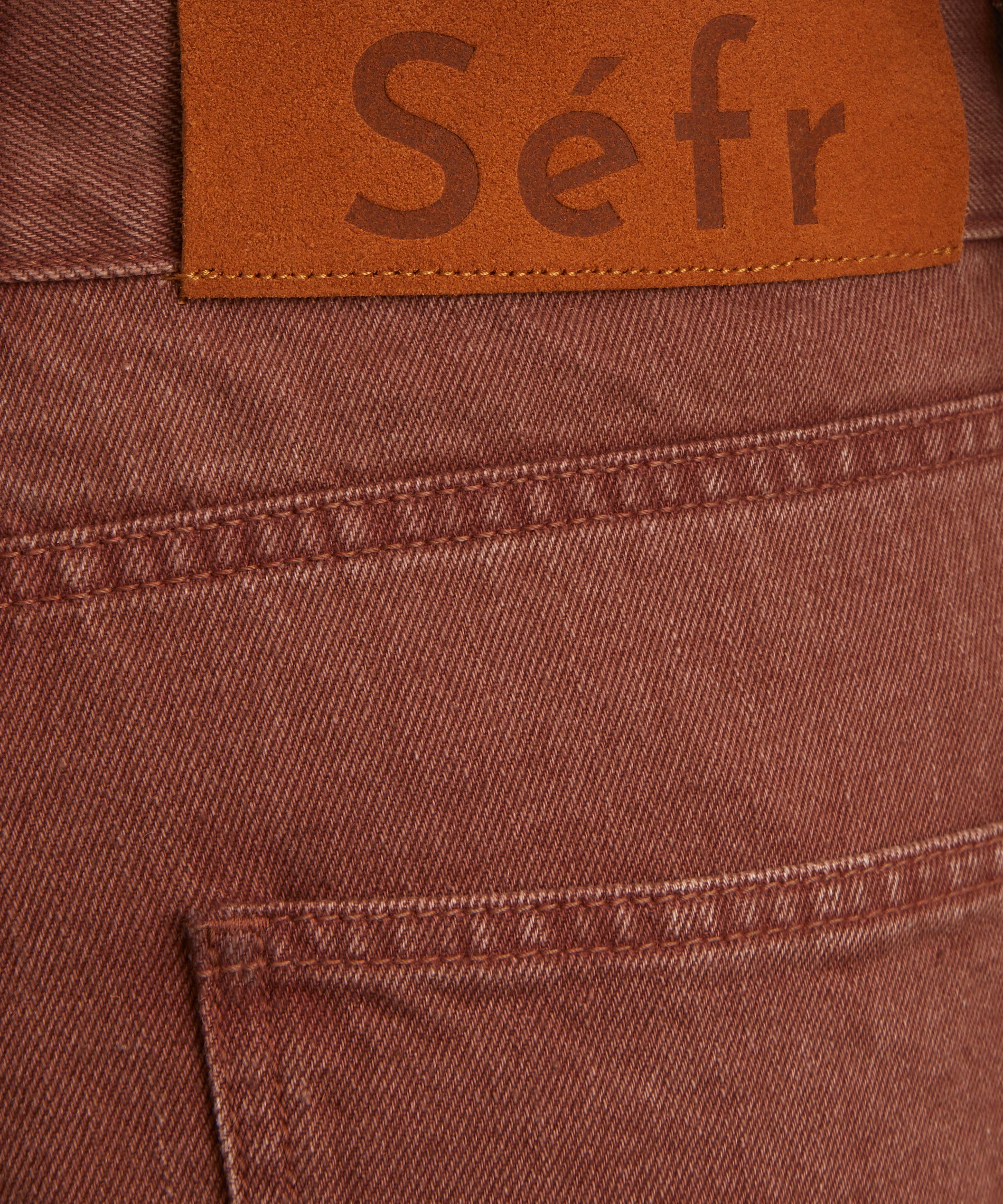 Séfr - Faded Red Wide Cut Jeans image number 4