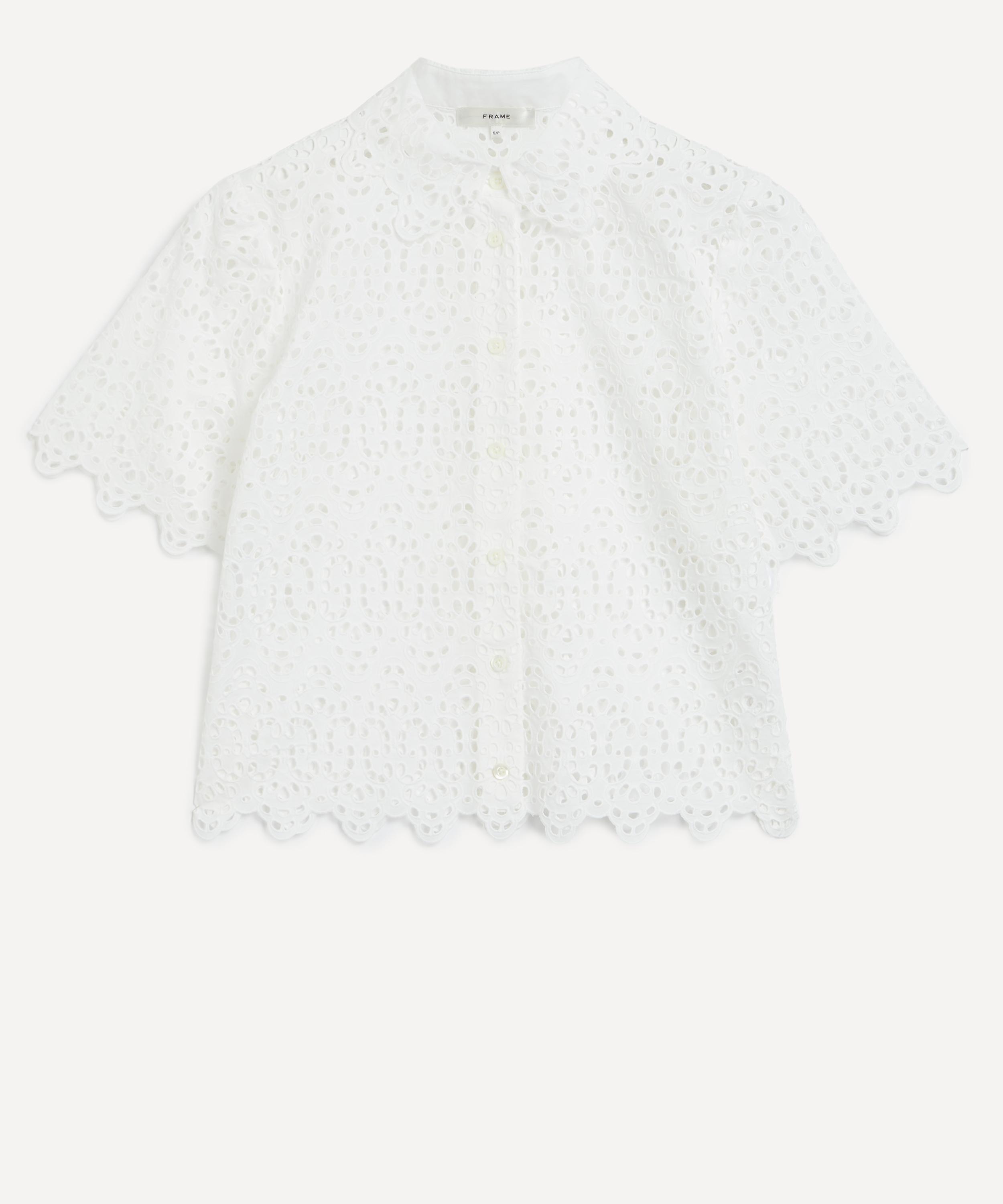 Frame - The Deco Eyelet Shirt  image number 0