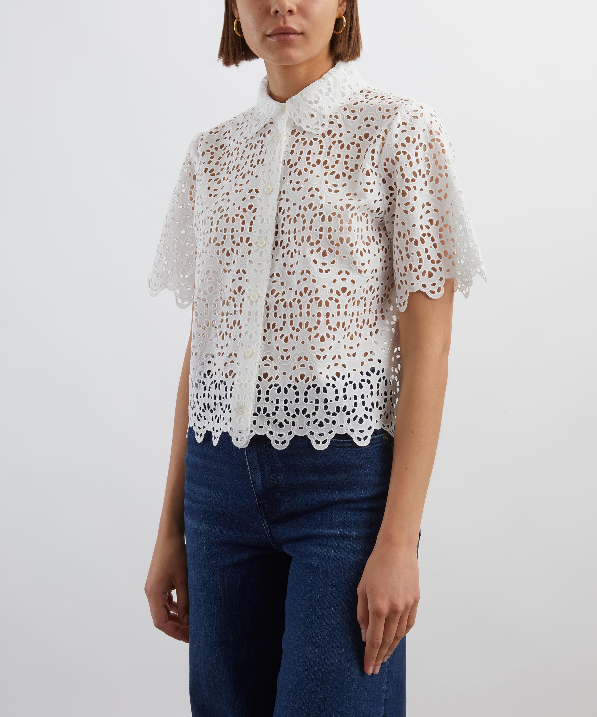 Frame - The Deco Eyelet Shirt  image number 2