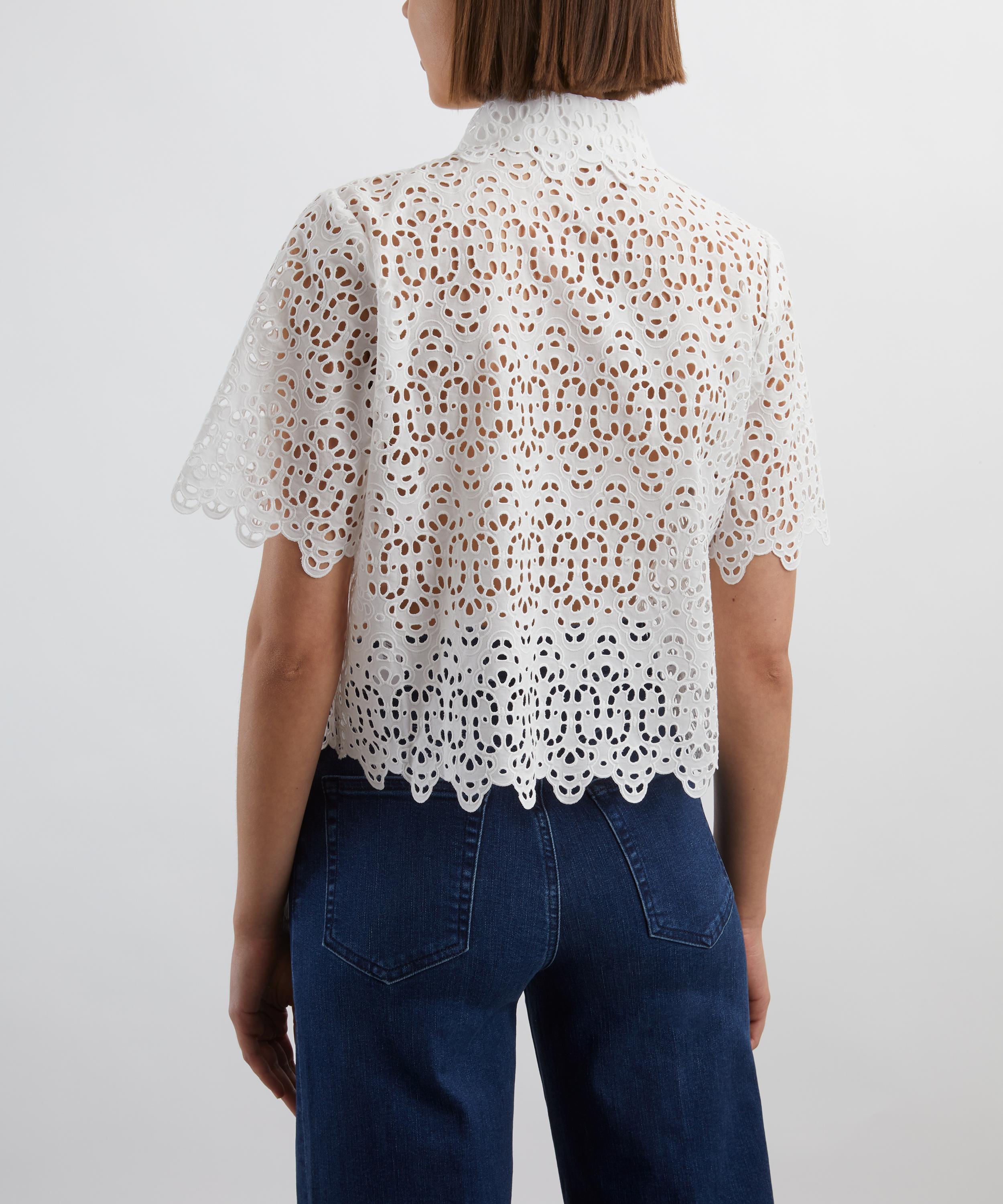 Frame - The Deco Eyelet Shirt  image number 3