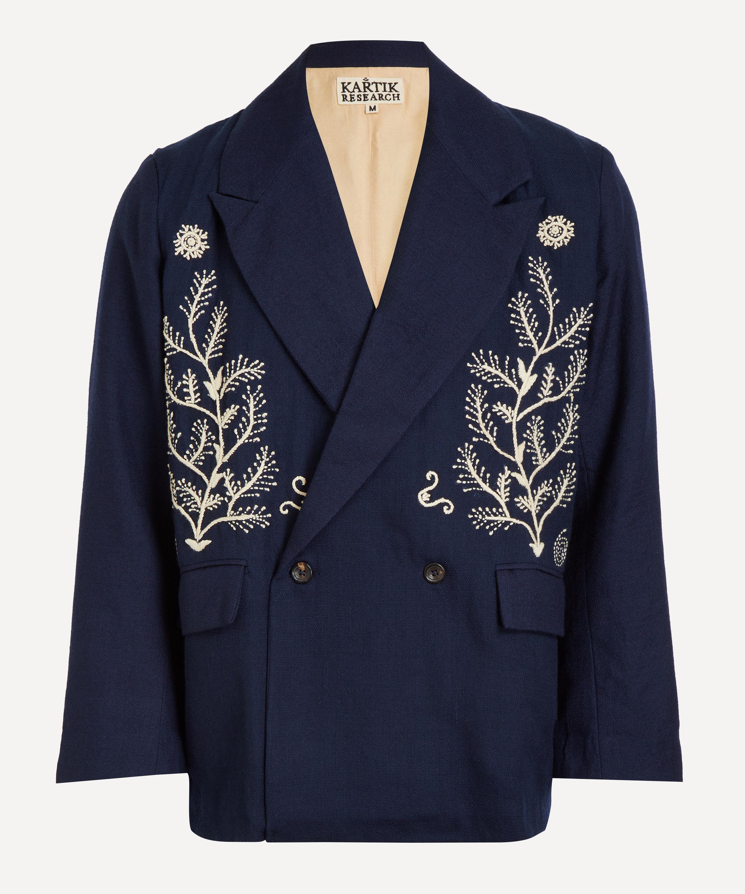 Kartik Research - Double Breasted Embroidered Blazer image number 0