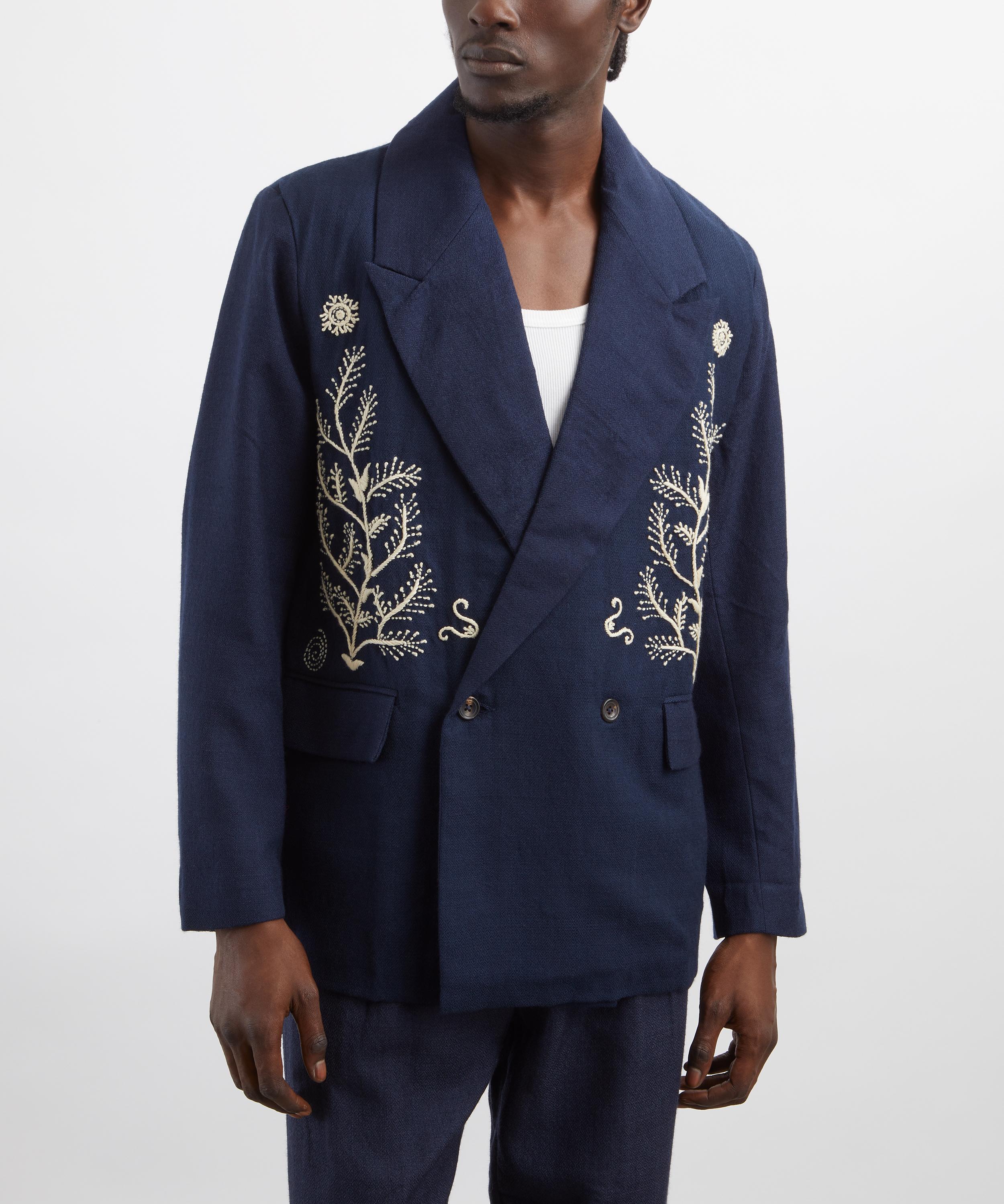 Kartik Research - Double Breasted Embroidered Blazer image number 2