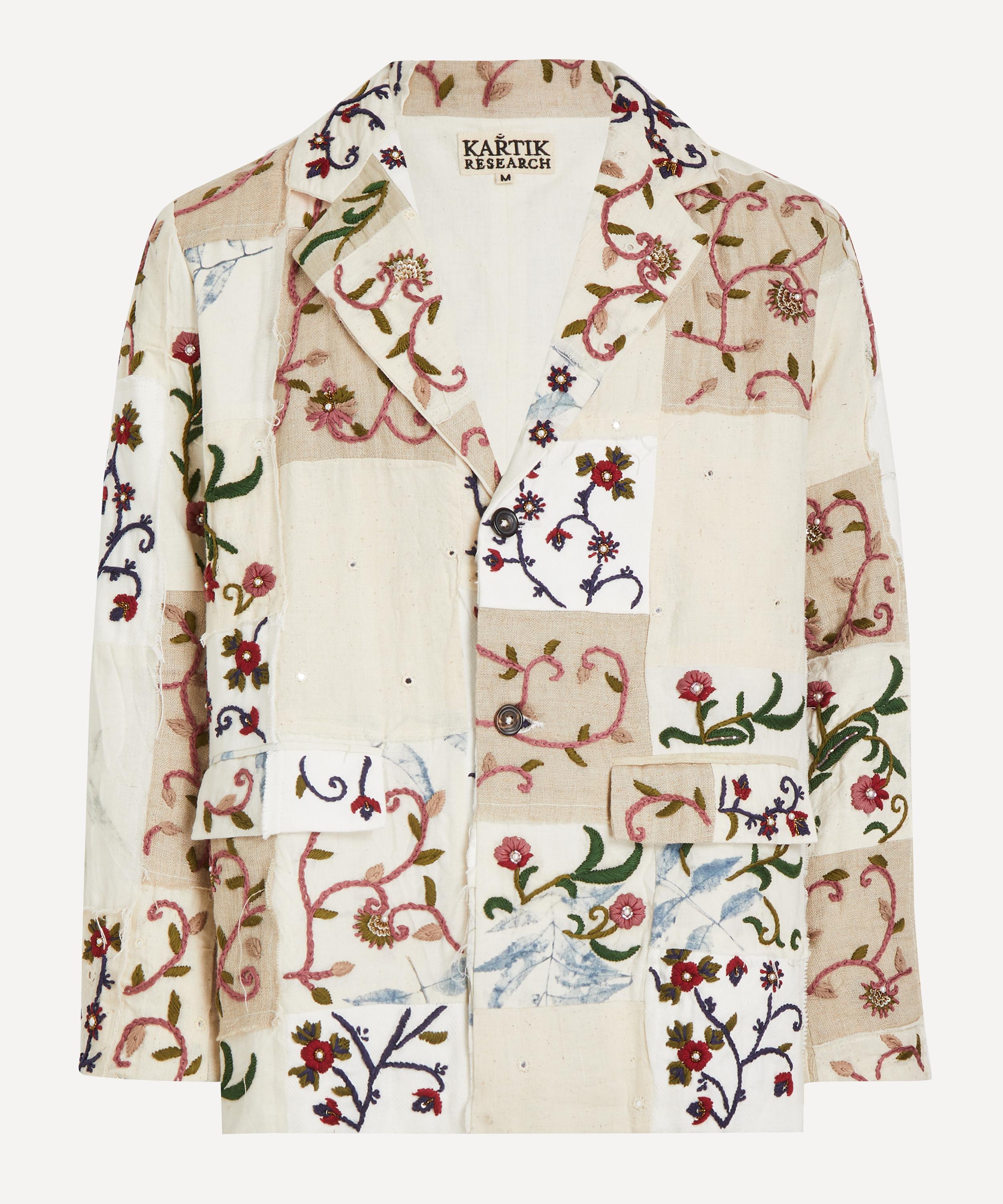 Kartik Research - Patchwork Chintz Embroidered Blazer image number 0