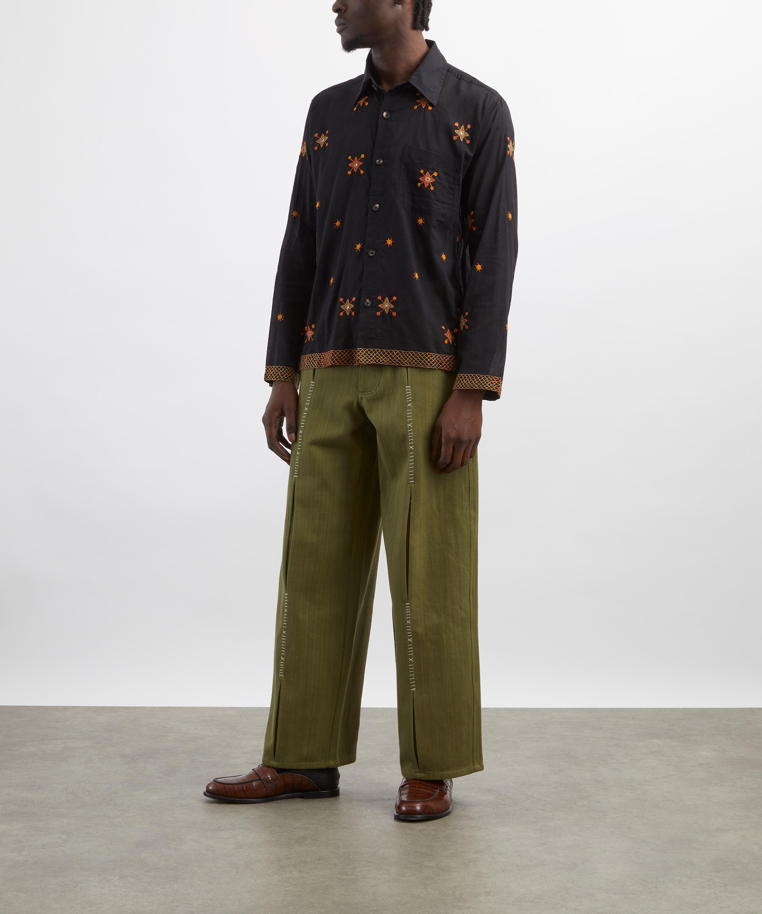 Kartik Research - Embroidered Cotton Shirt image number 1