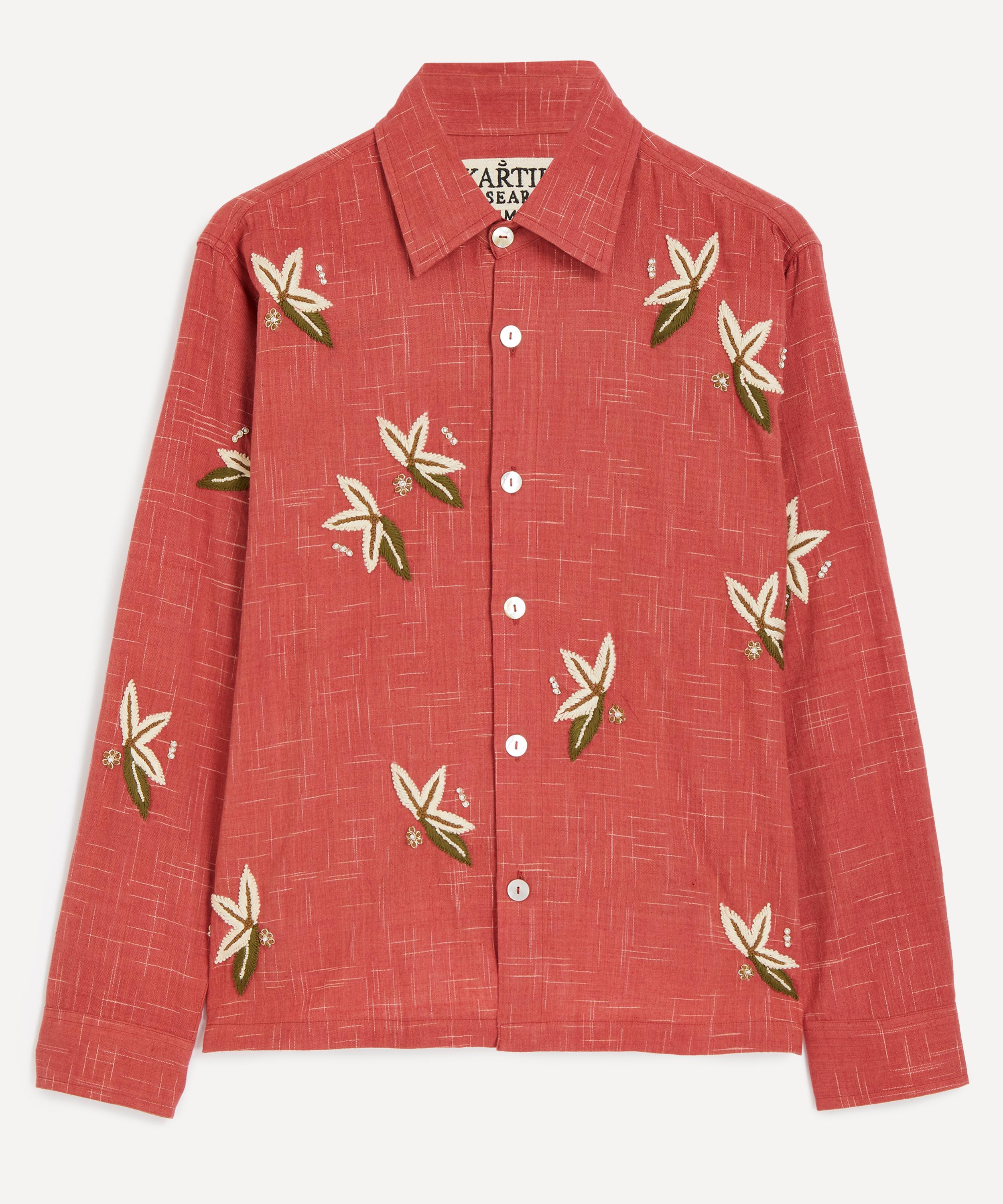 Kartik Research - Hand-Embroidered Floral Shirt image number 0