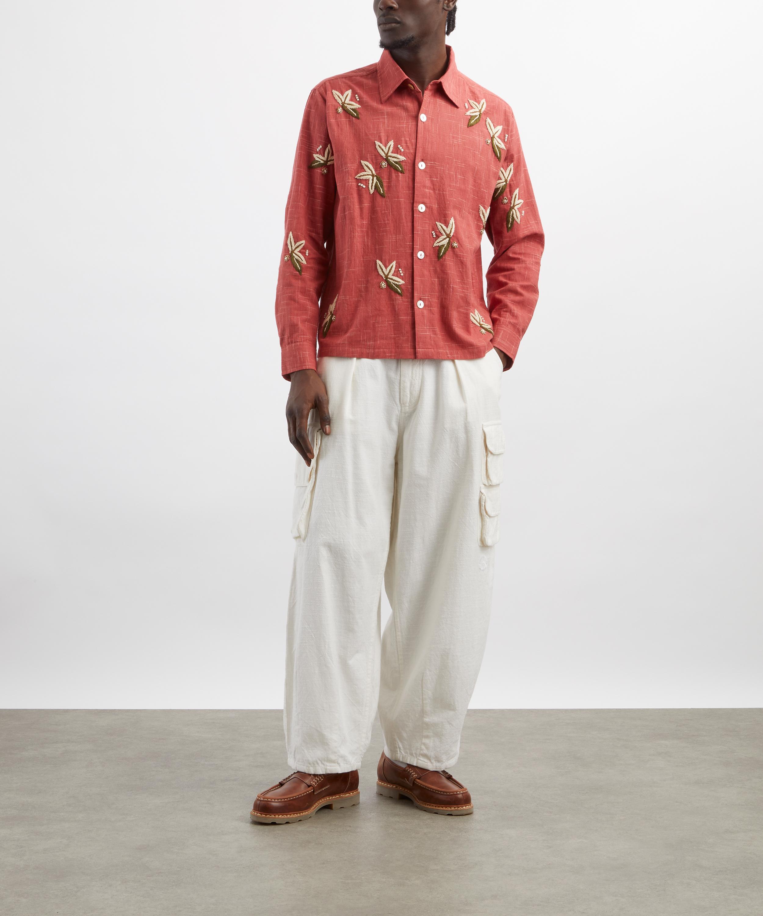 Kartik Research - Hand-Embroidered Floral Shirt image number 1