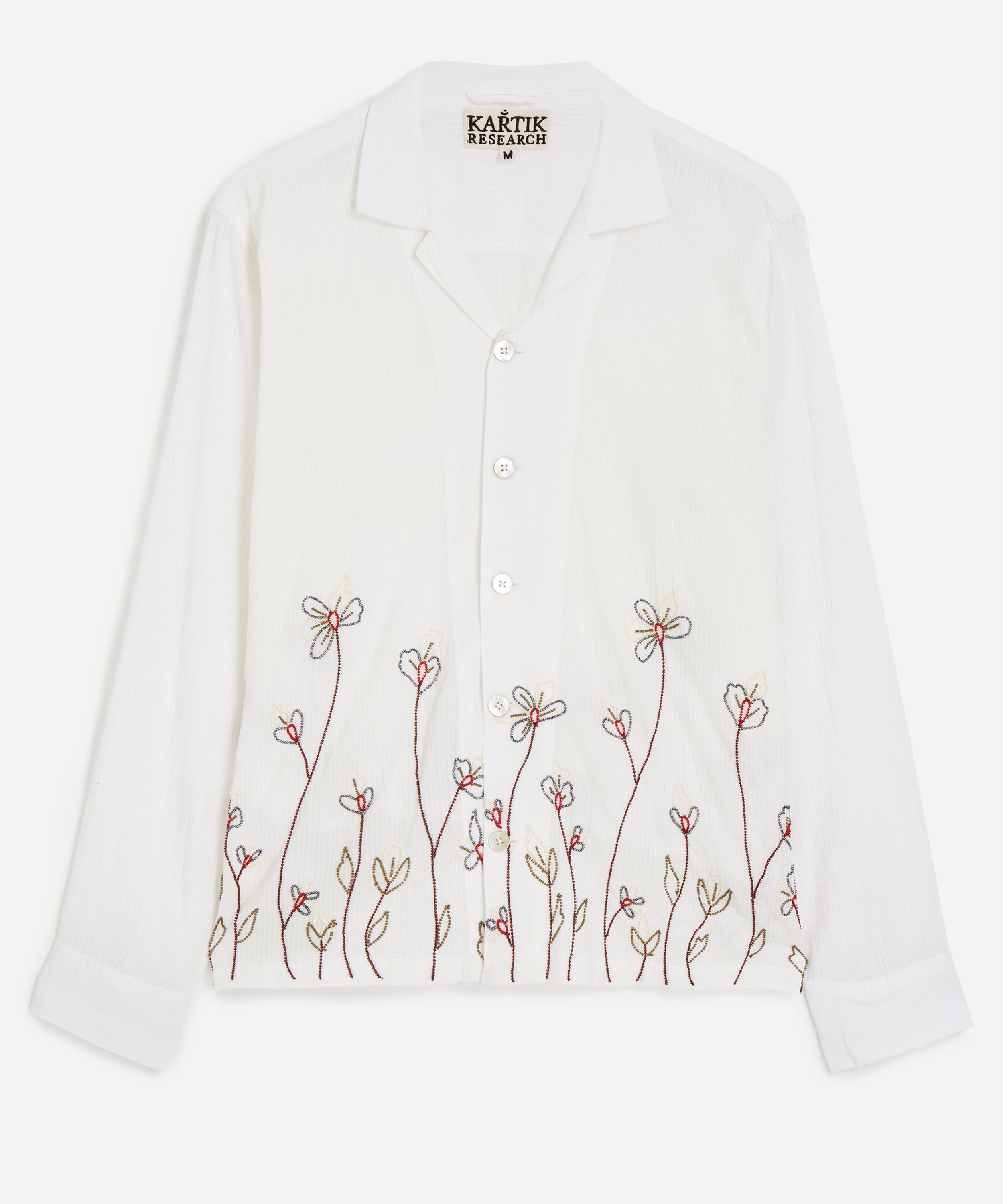 Kartik Research - Floral Embroidered Shirt image number 0