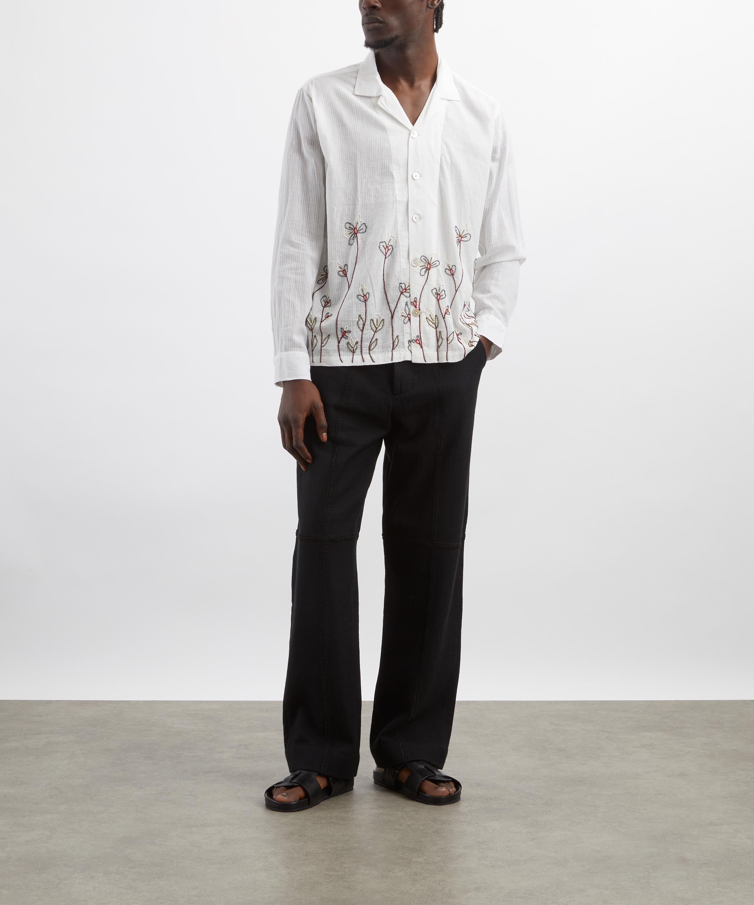 Kartik Research - Floral Embroidered Shirt image number 1