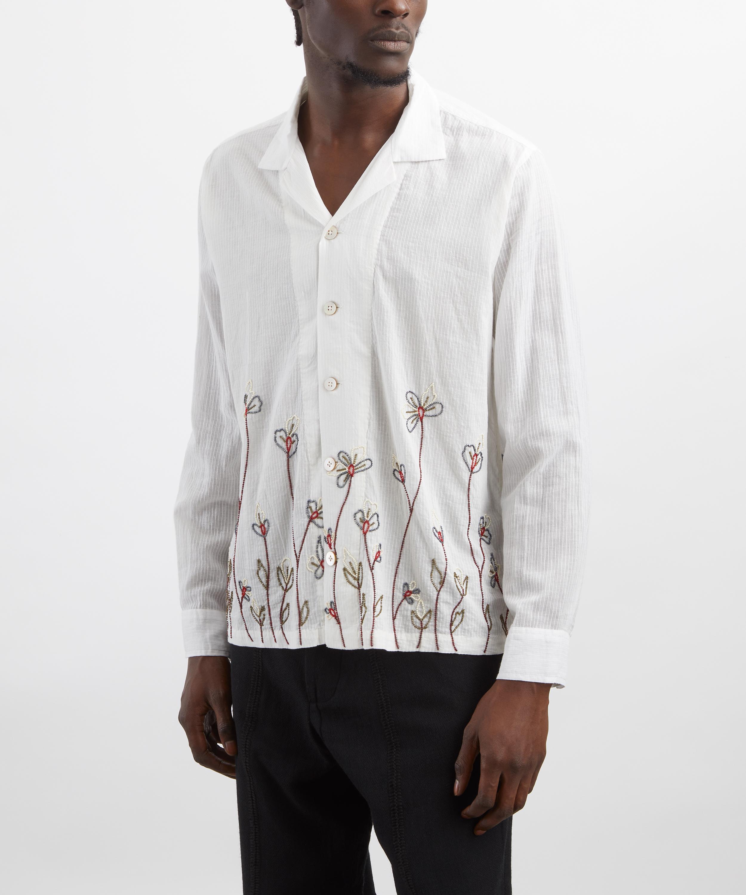 Kartik Research - Floral Embroidered Shirt image number 2