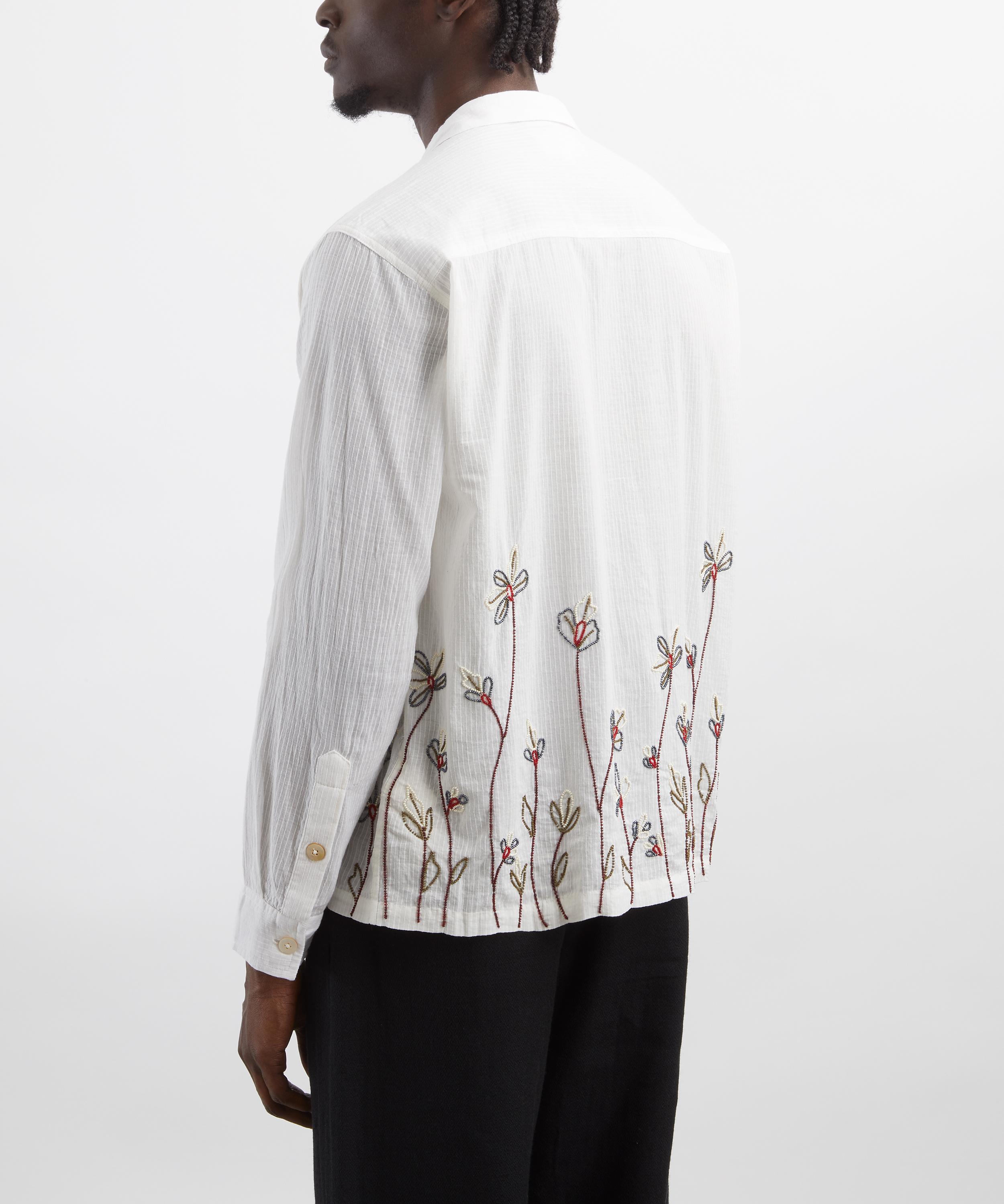 Kartik Research - Floral Embroidered Shirt image number 3