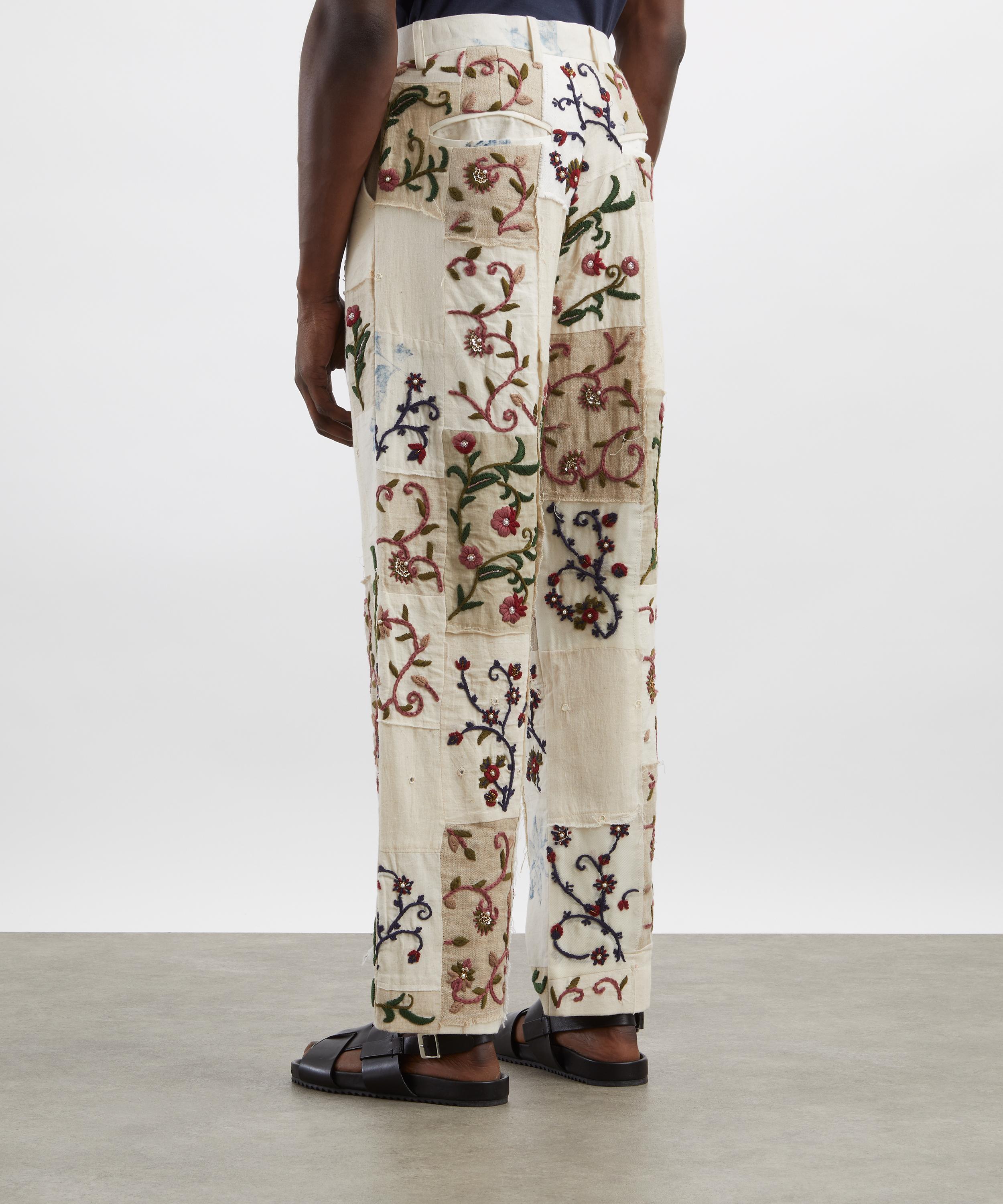 Kartik Research - Patchwork Chintz Embroidered Trousers image number 3