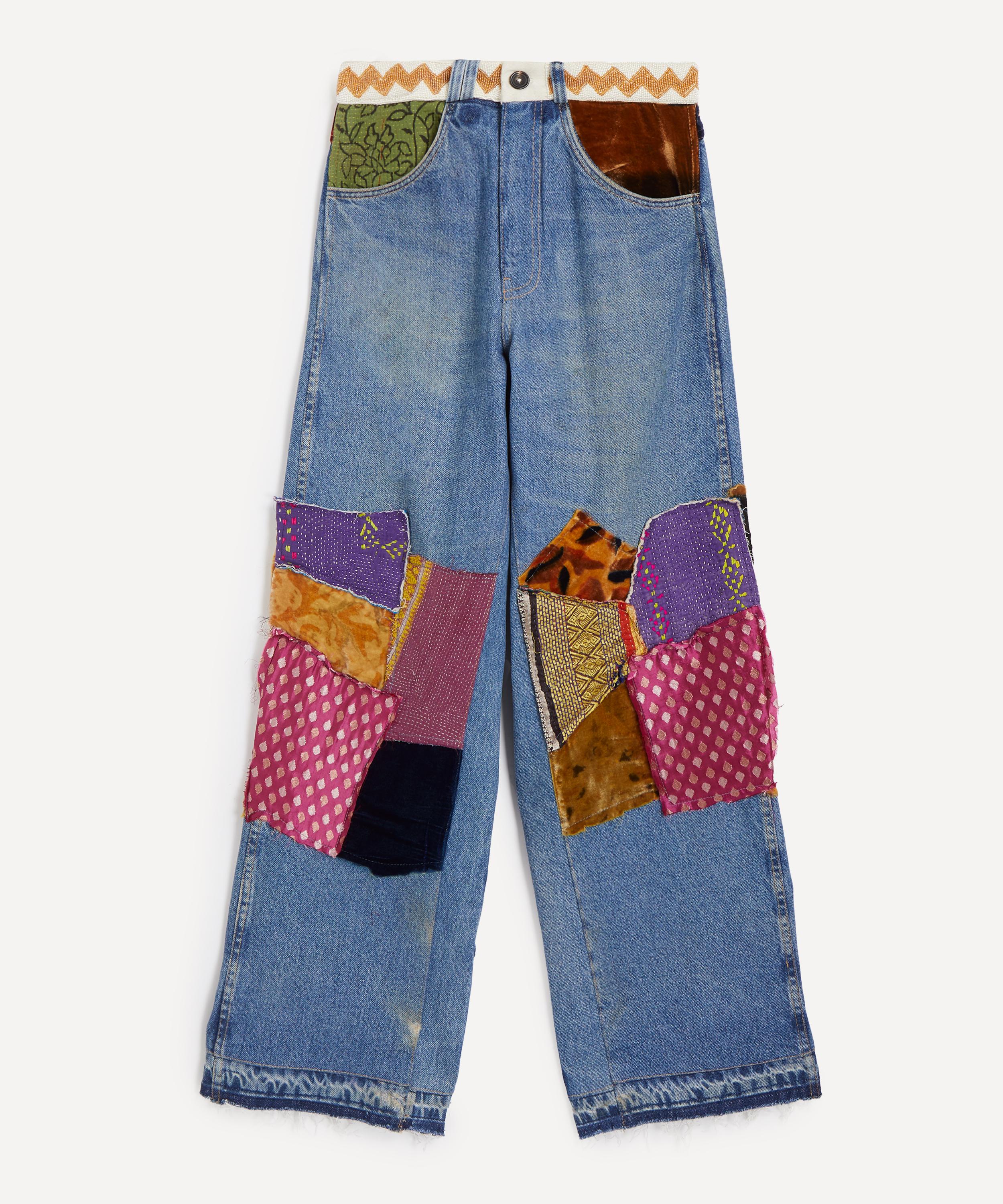 Kartik Research - Manali Patchwork Jeans image number 0