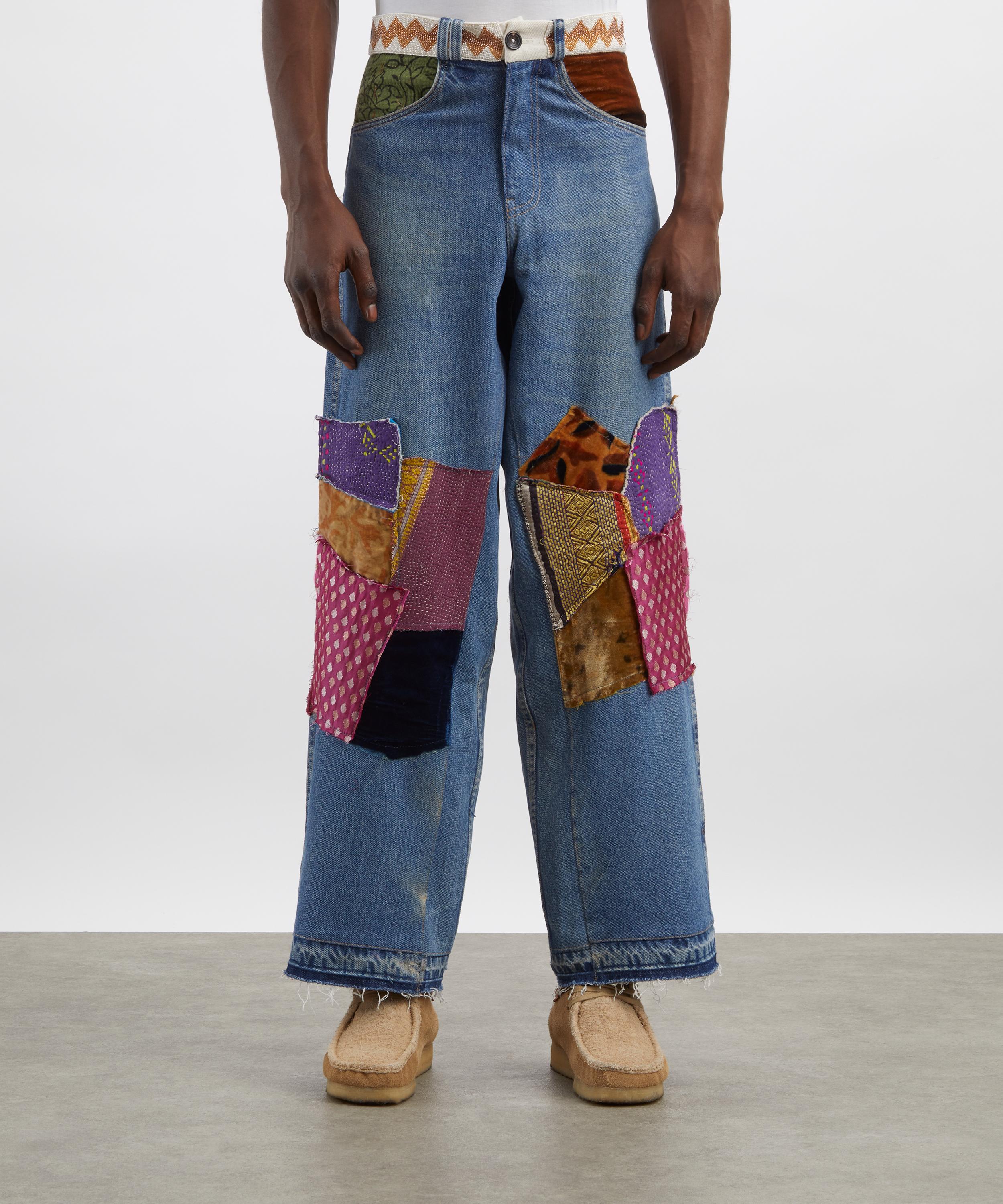 Kartik Research - Manali Patchwork Jeans image number 2