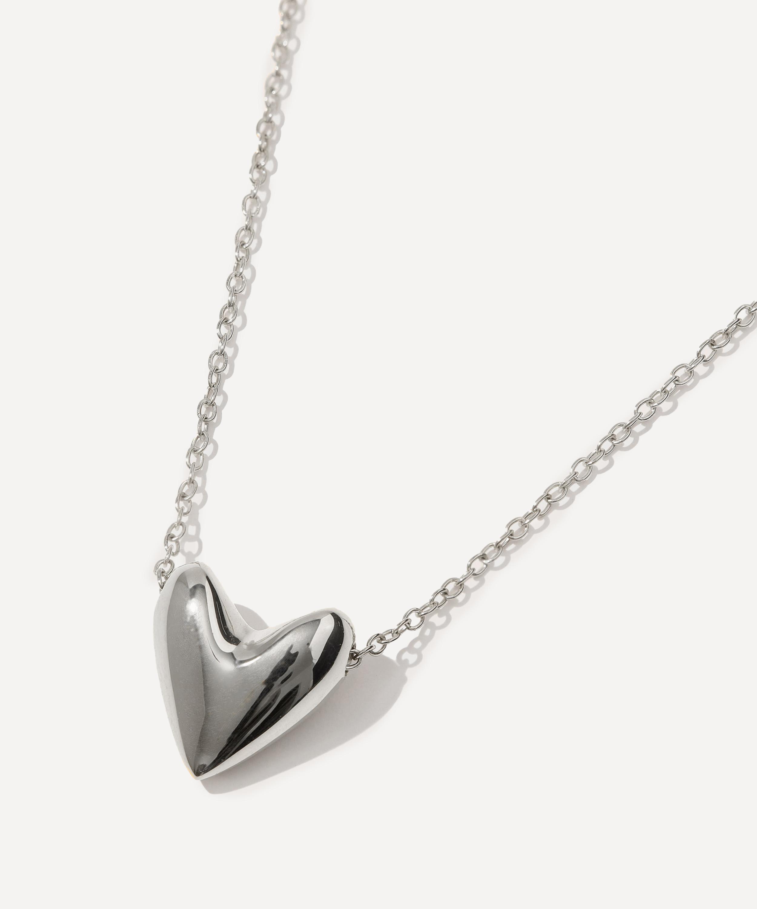 Otiumberg - Sterling Silver Roscida Heart Pendant Necklace image number 2