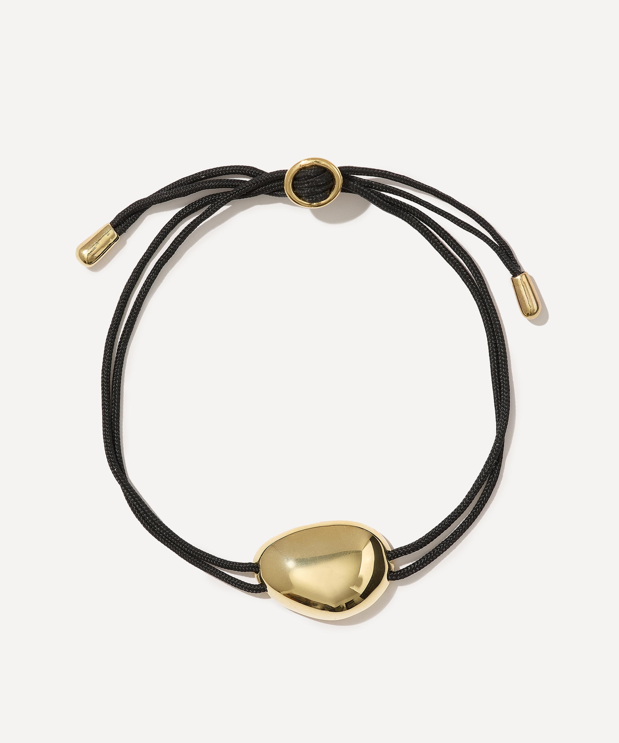 Otiumberg - 14ct Gold-Plated Vermeil Silver Pebble Cord Bracelet image number 0