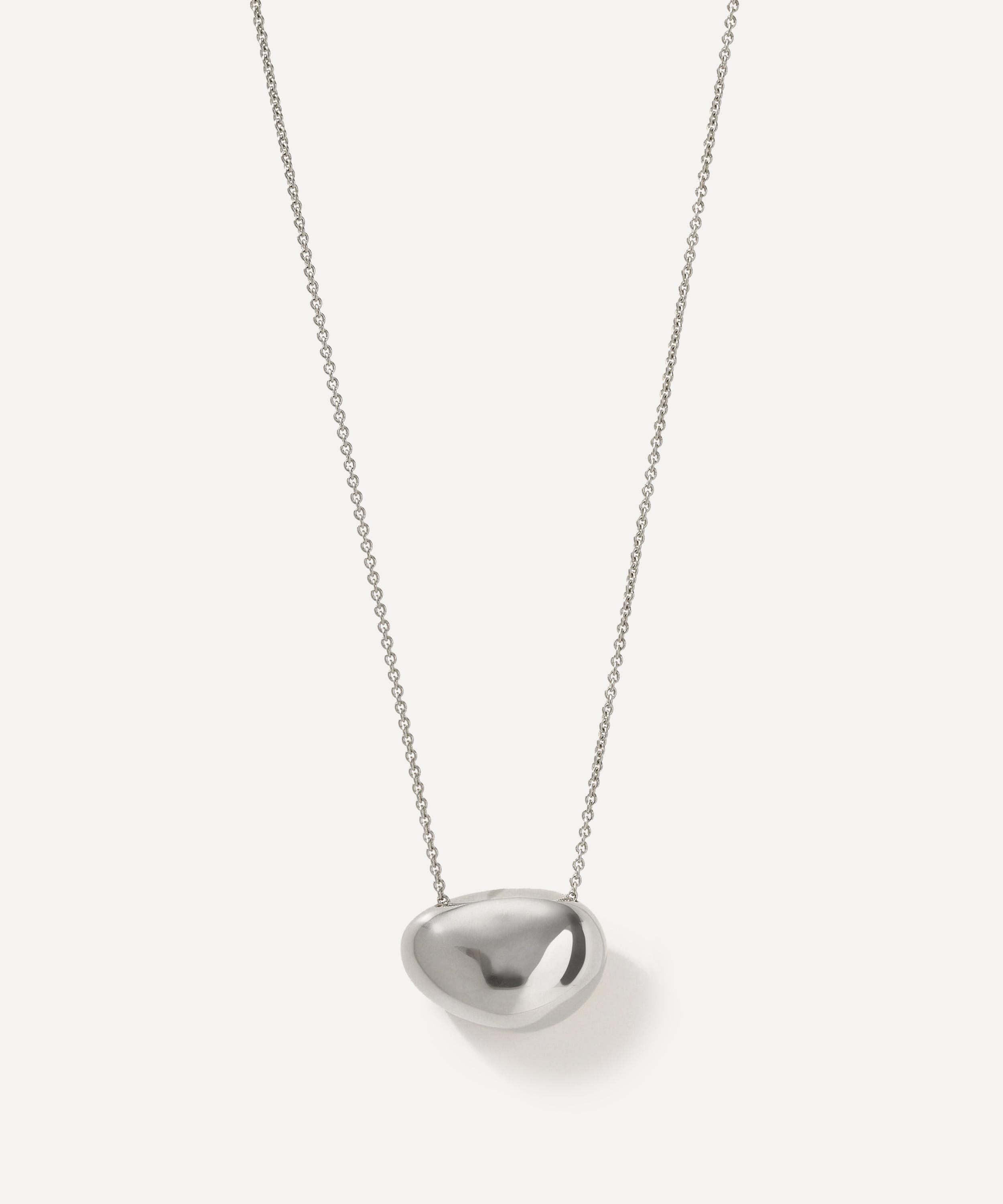 Otiumberg - Sterling Silver Pebble Pendant Necklace image number 0