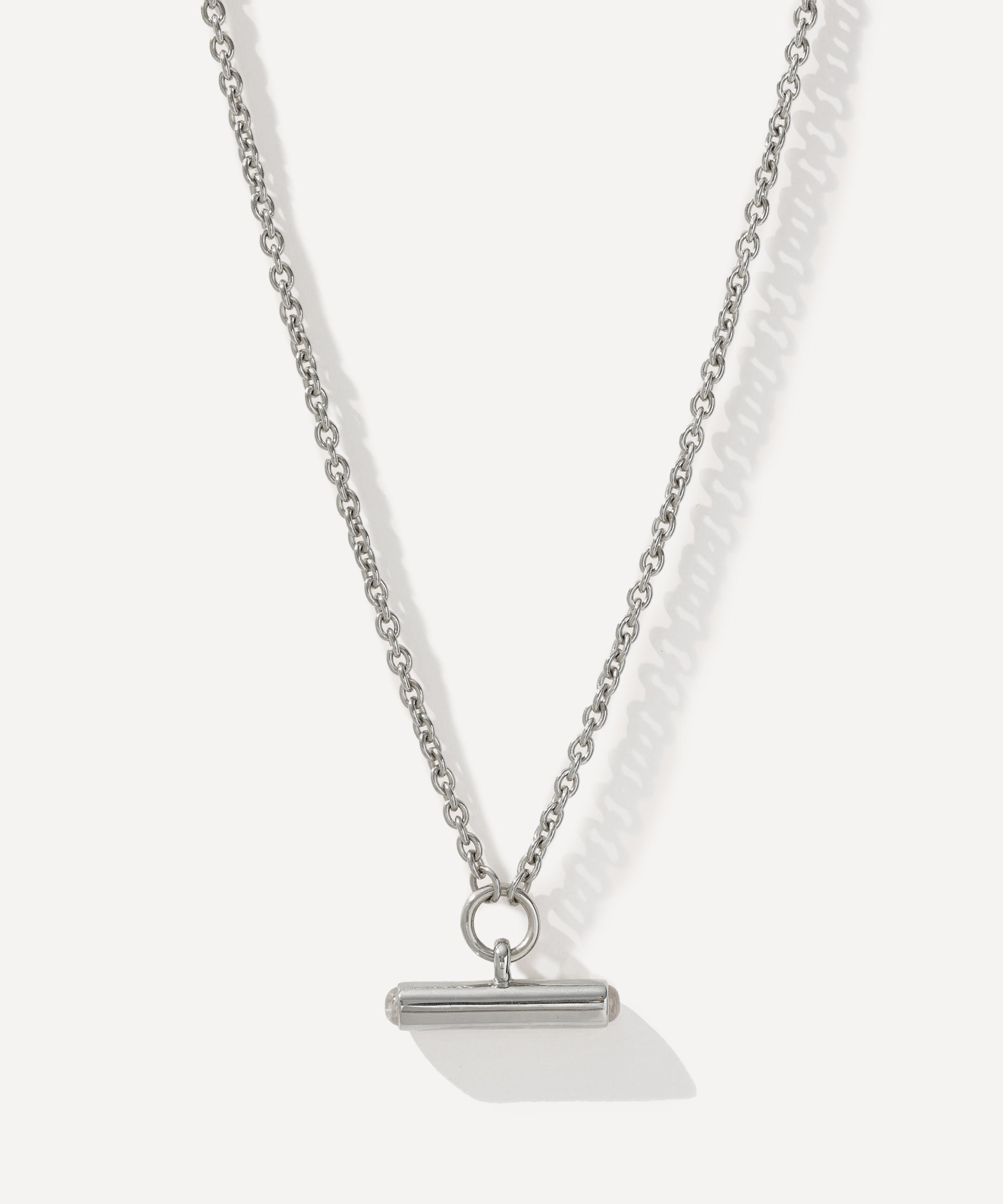 Otiumberg - Sterling Silver Vestige Moonstone Toggle Pendant Necklace image number 0