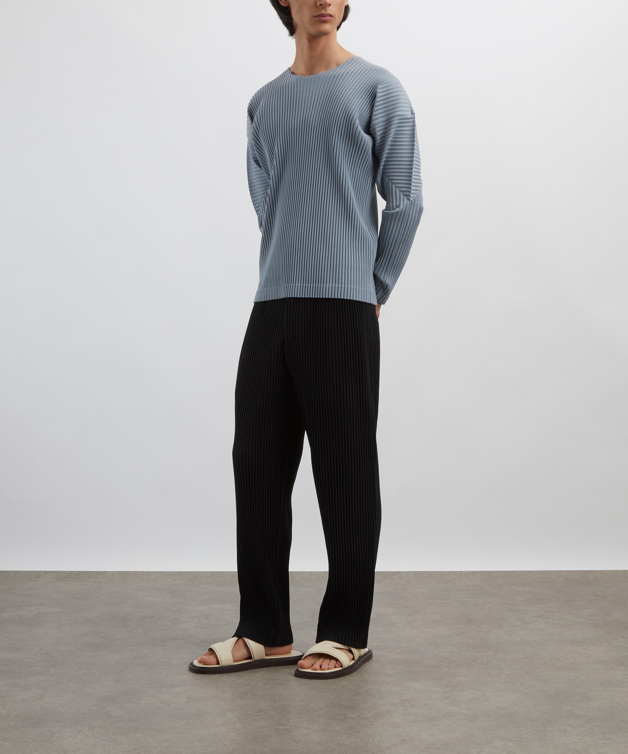 HOMME PLISSÉ ISSEY MIYAKE - COLOURS PLEATS Grey Blue Pleated Top image number 1