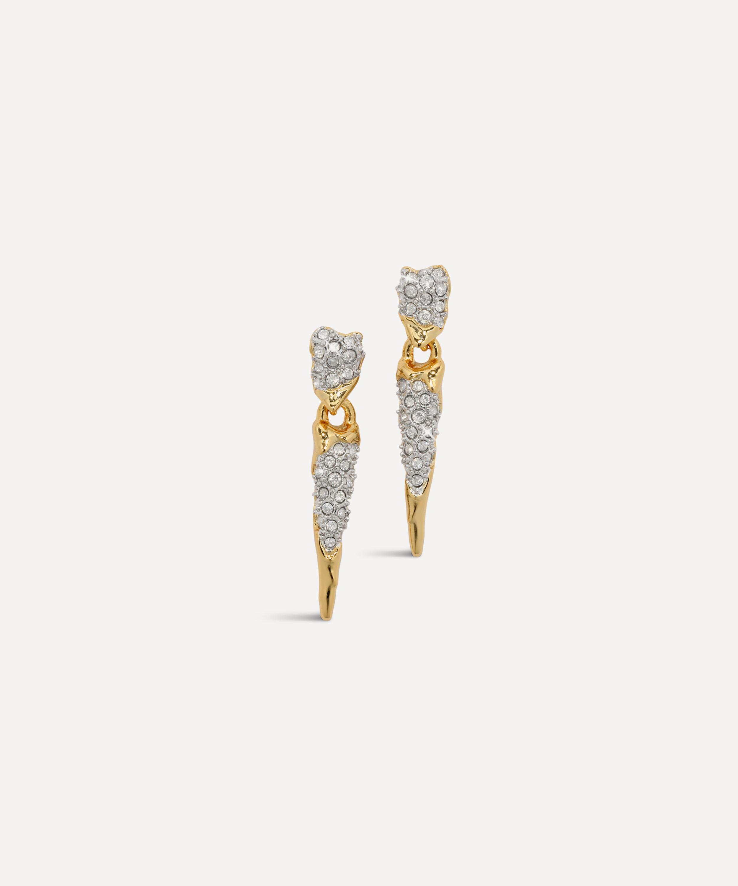 Alexis Bittar - 14ct Gold-Plated Solanales Tipped Crystal Spear Drop Earrings image number 0